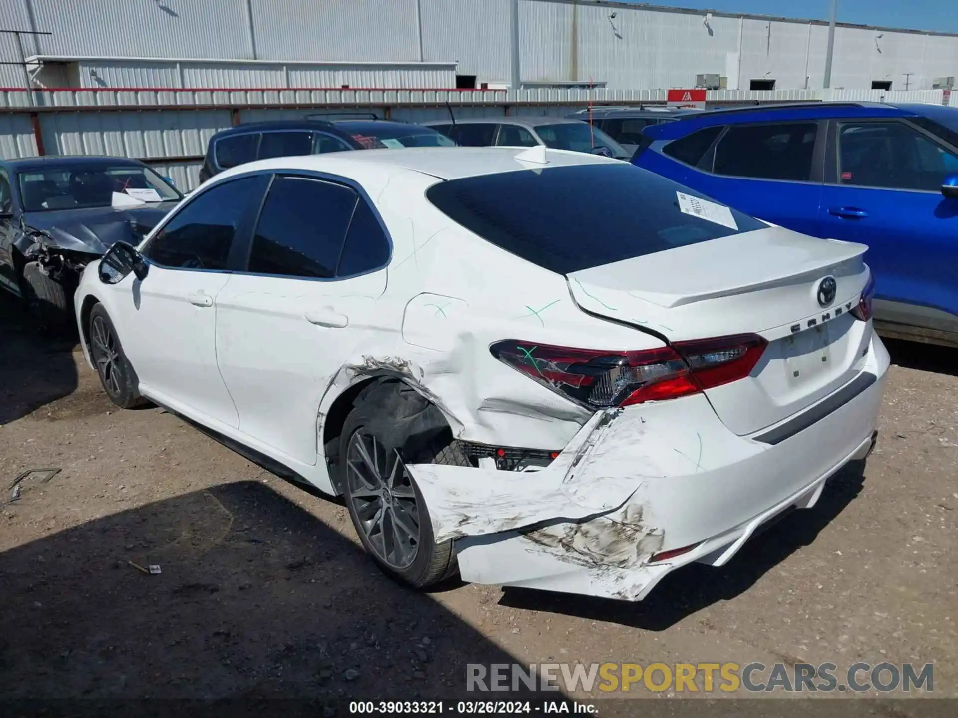 3 Photograph of a damaged car 4T1T11AK7NU043780 TOYOTA CAMRY 2022