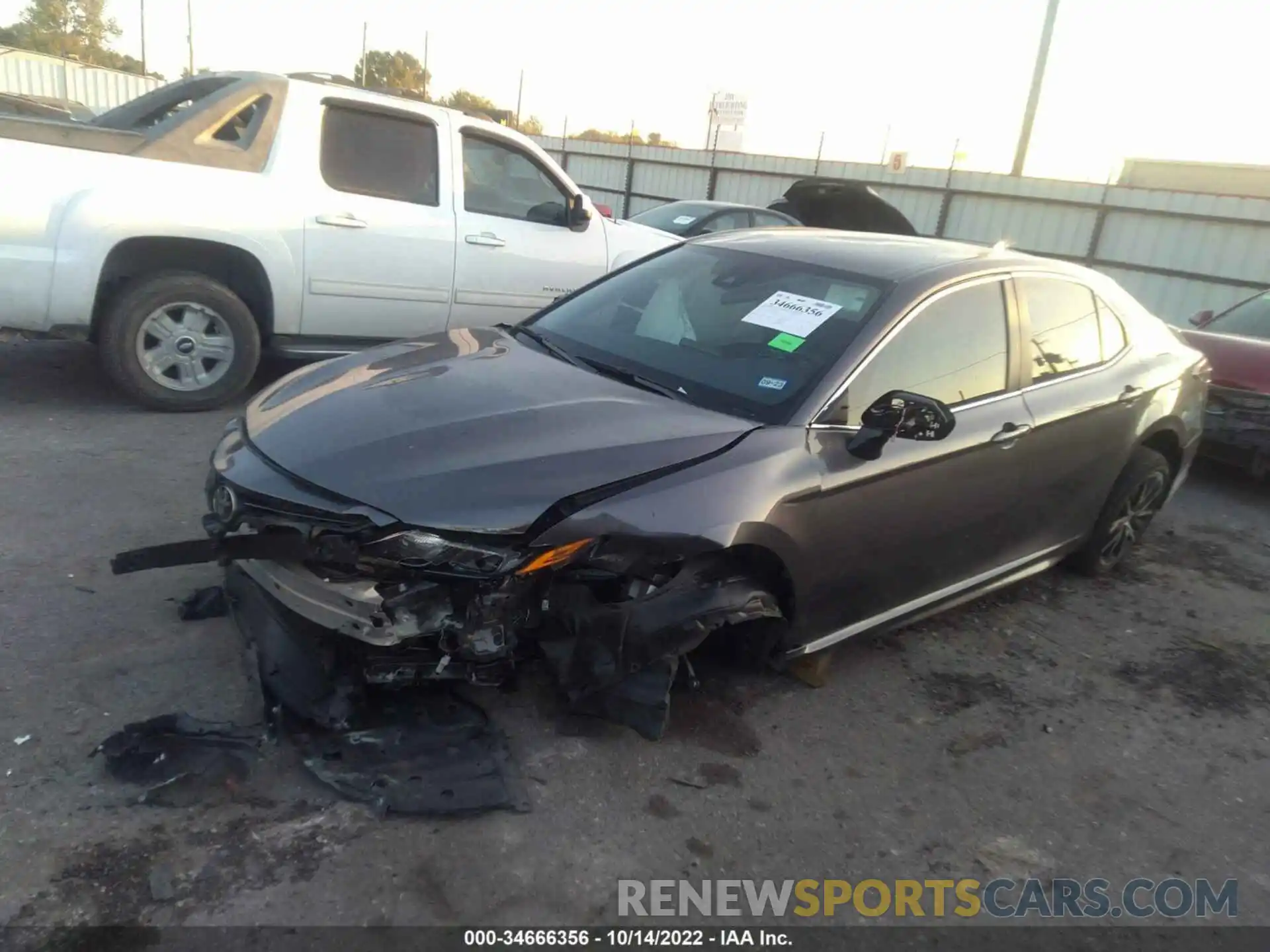 2 Photograph of a damaged car 4T1T11AK7NU624342 TOYOTA CAMRY 2022