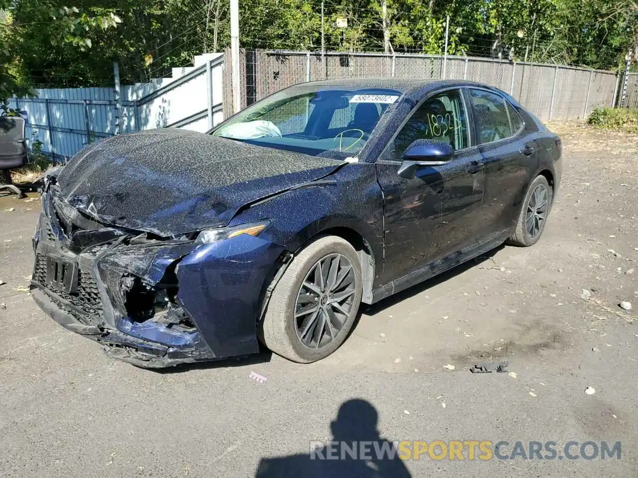 2 Photograph of a damaged car 4T1T11BK9NU047859 TOYOTA CAMRY 2022