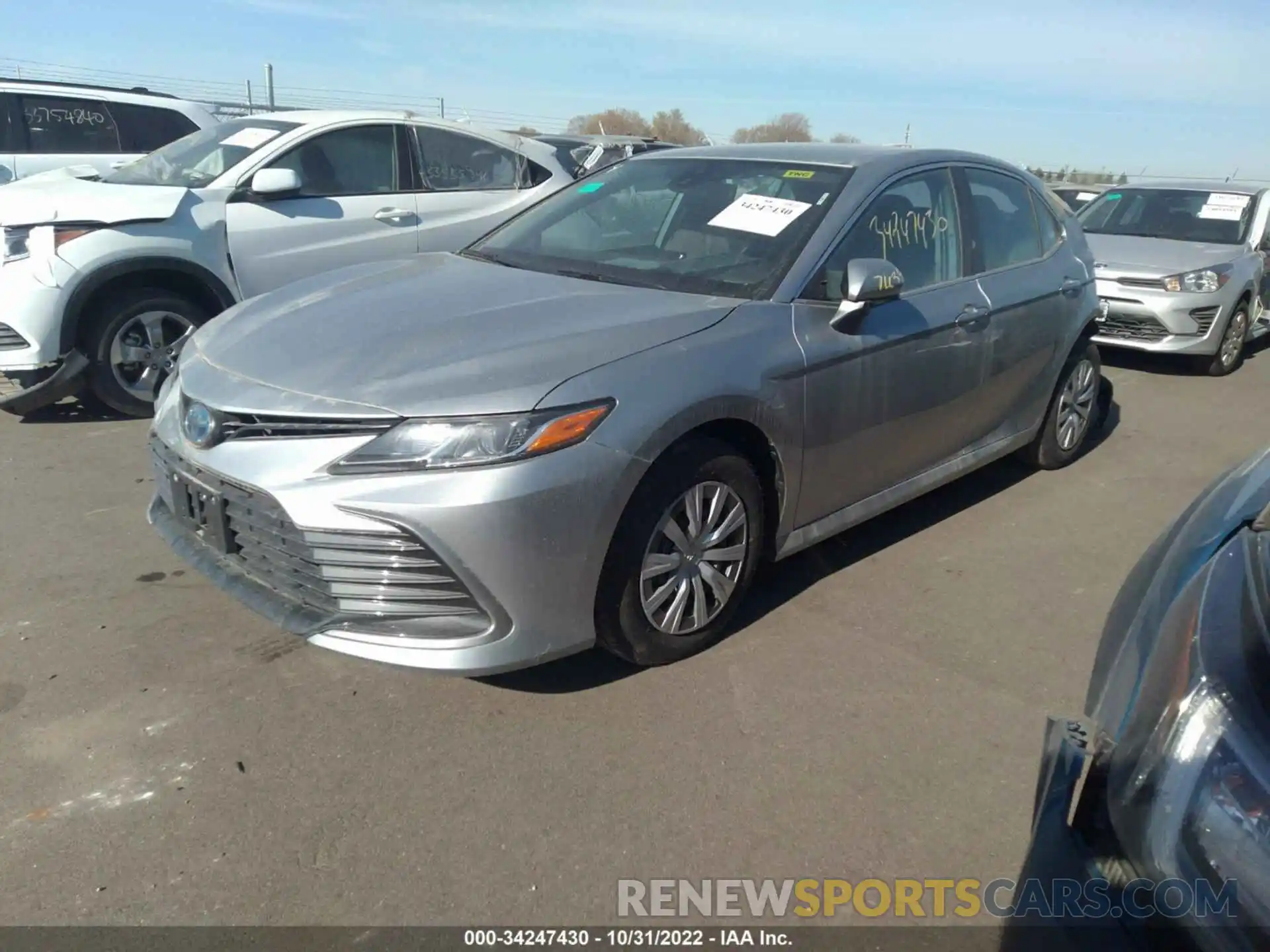 2 Photograph of a damaged car 4T1c31AK9NU594433 TOYOTA CAMRY 2022