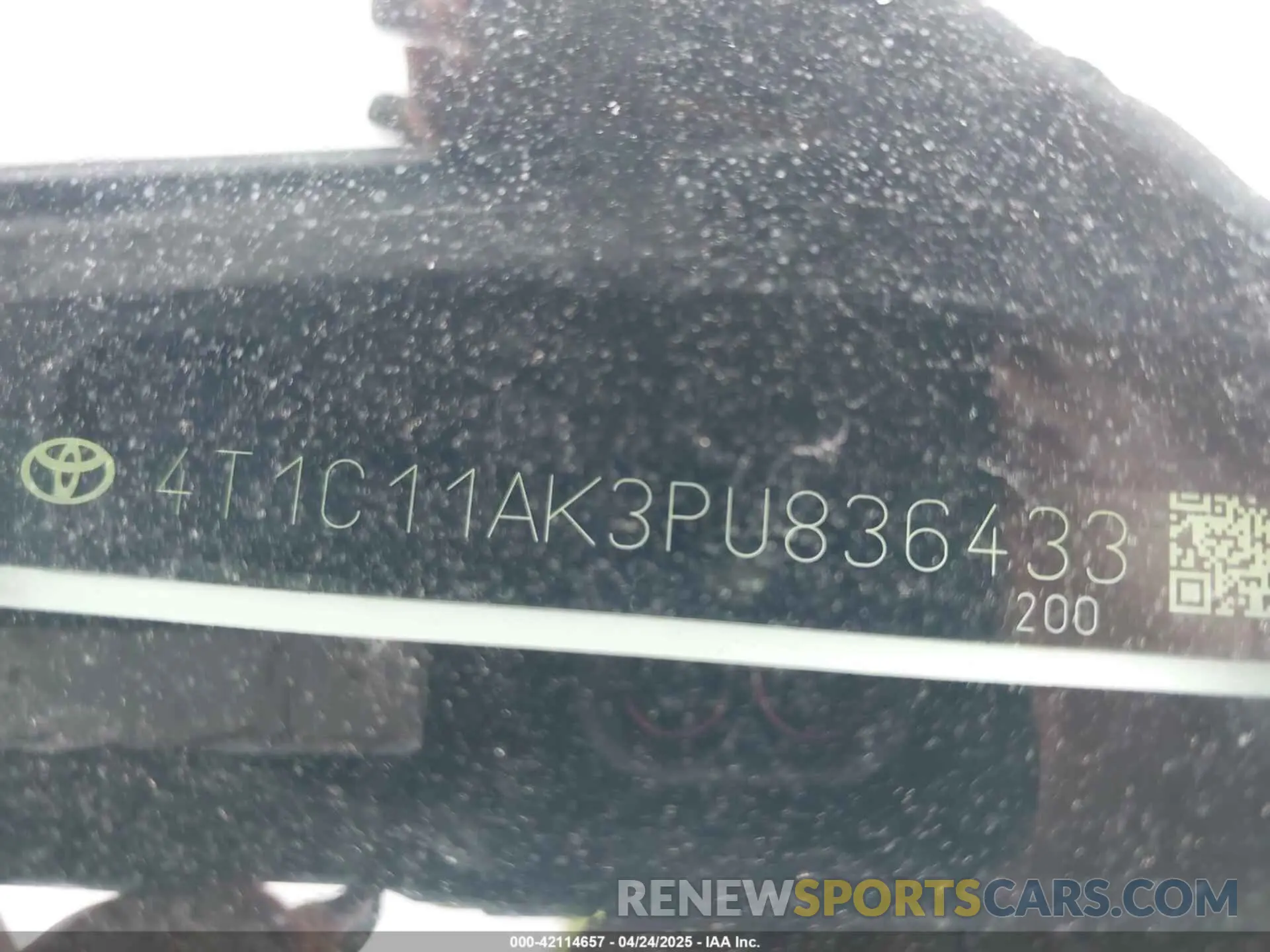 9 Photograph of a damaged car 4T1C11AK3PU836433 TOYOTA CAMRY 2023