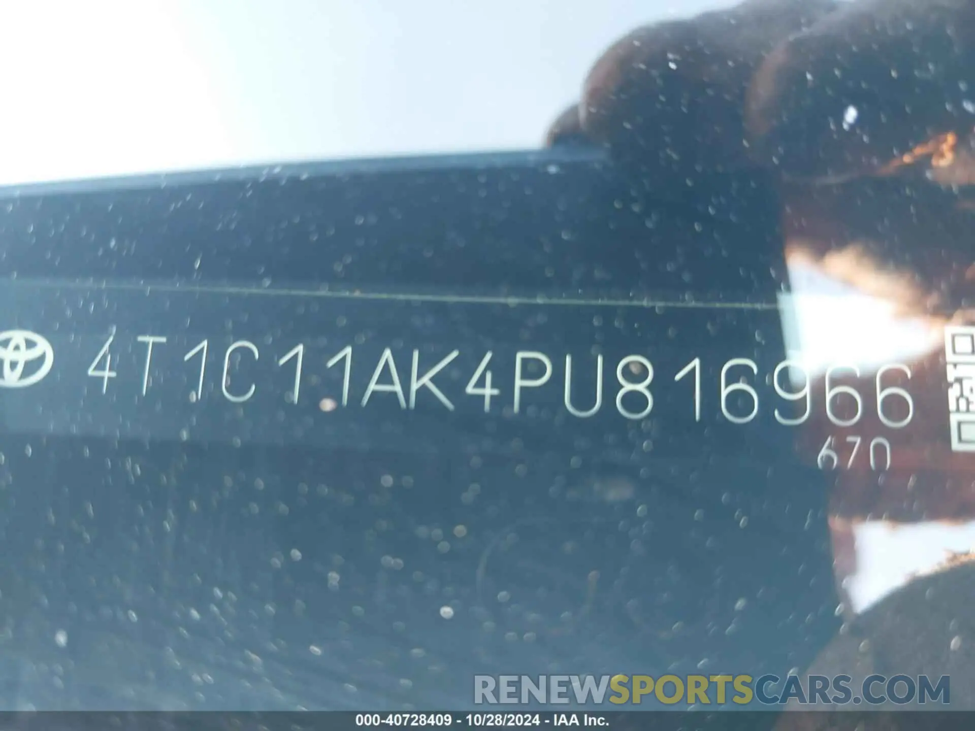 9 Photograph of a damaged car 4T1C11AK4PU816966 TOYOTA CAMRY 2023