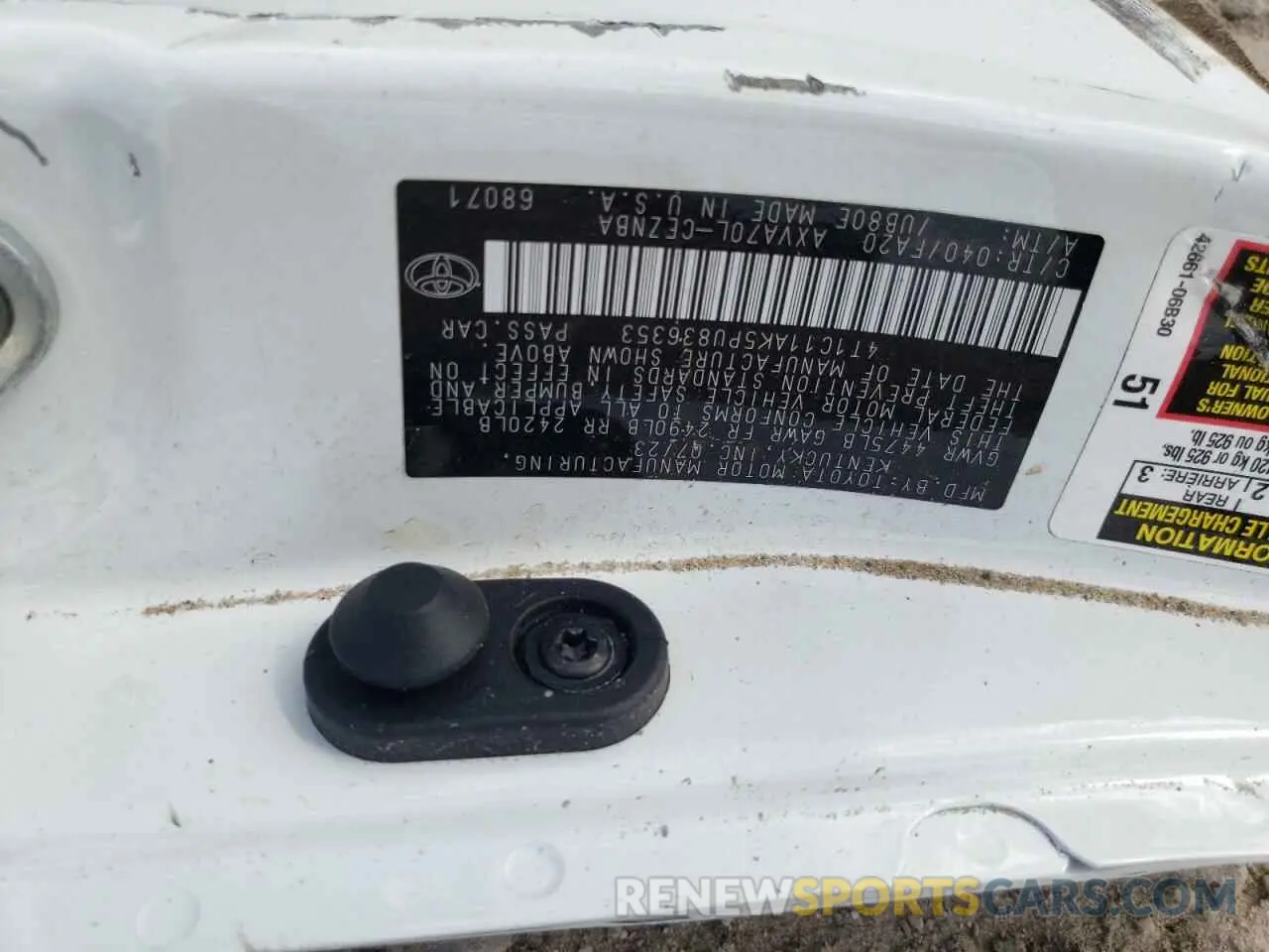 13 Photograph of a damaged car 4T1C11AK5PU836353 TOYOTA CAMRY 2023