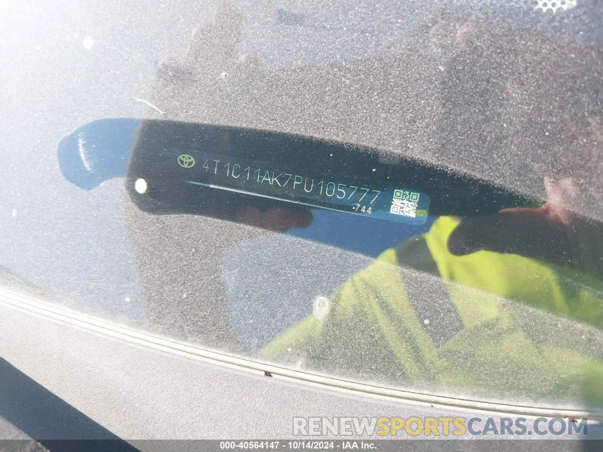 9 Photograph of a damaged car 4T1C11AK7PU105777 TOYOTA CAMRY 2023