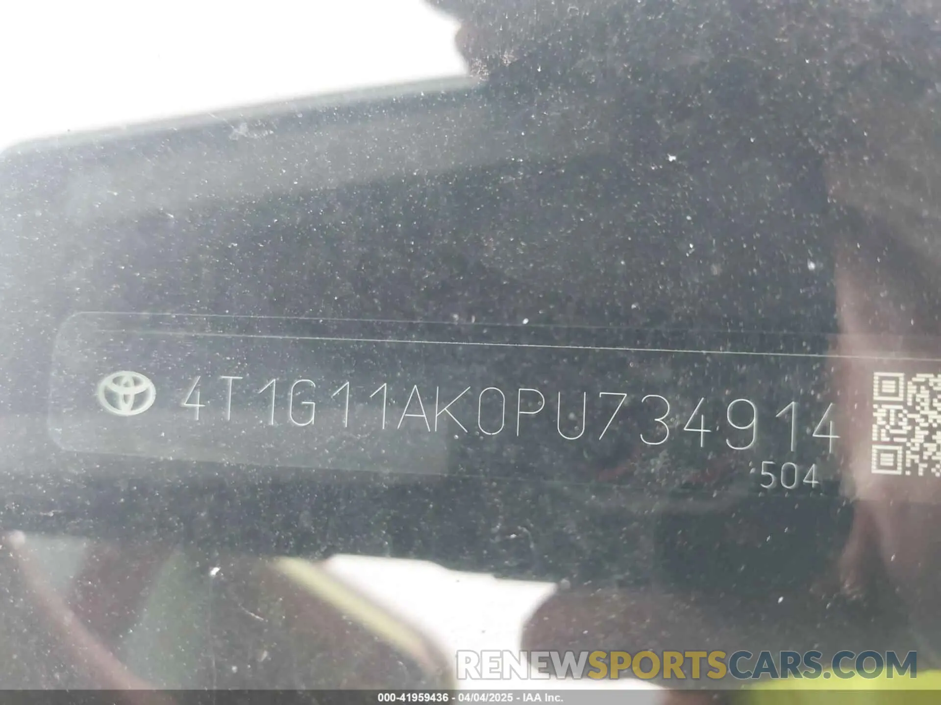 9 Photograph of a damaged car 4T1G11AK0PU734914 TOYOTA CAMRY 2023
