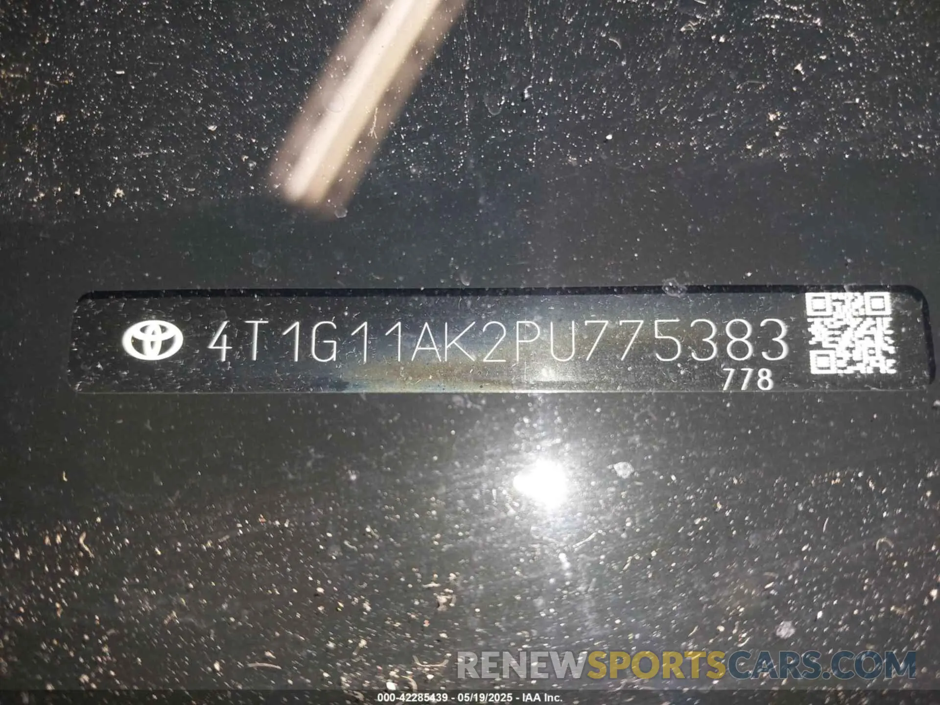 9 Photograph of a damaged car 4T1G11AK2PU775383 TOYOTA CAMRY 2023