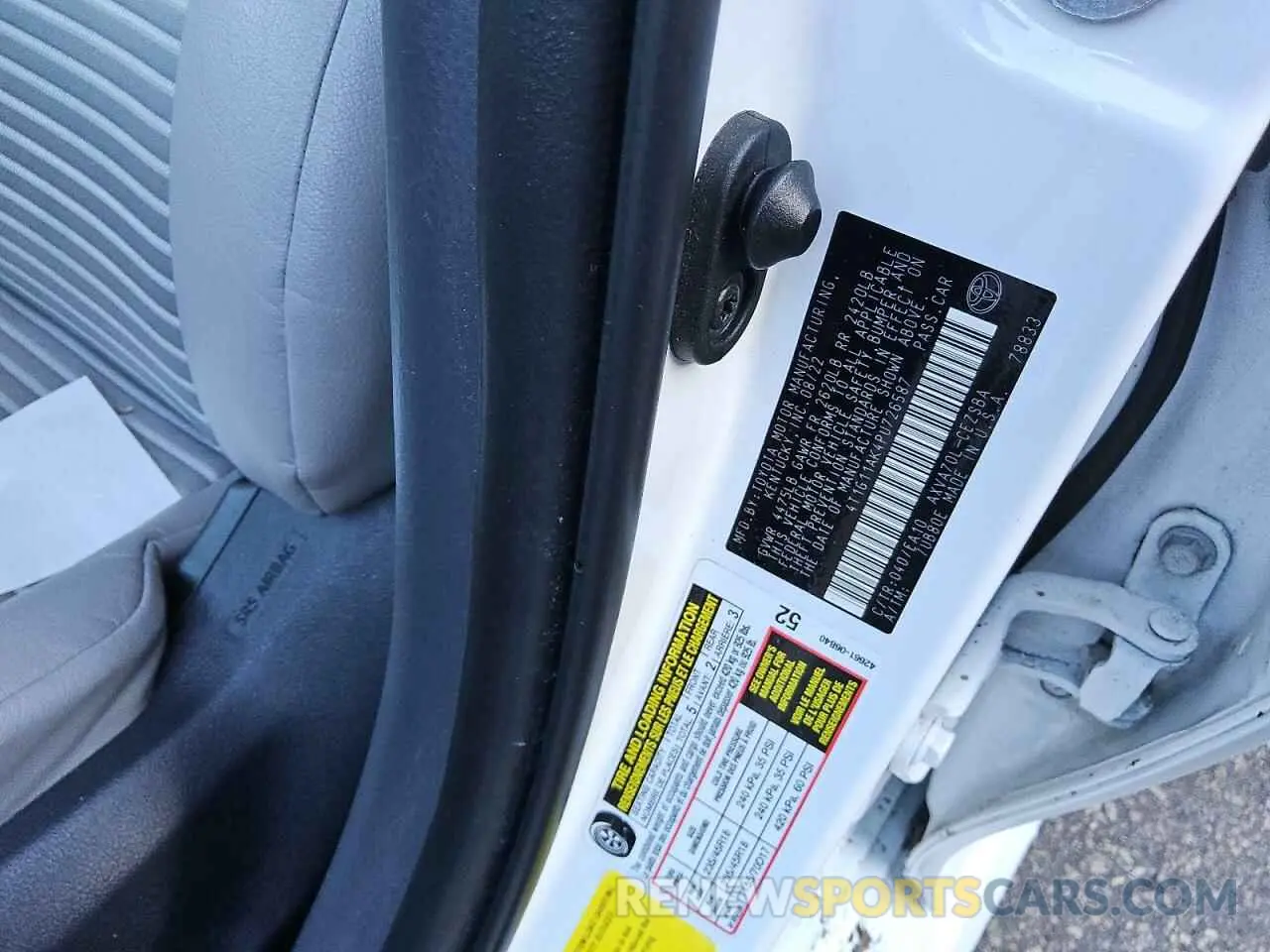 12 Photograph of a damaged car 4T1G11AK4PU726587 TOYOTA CAMRY 2023