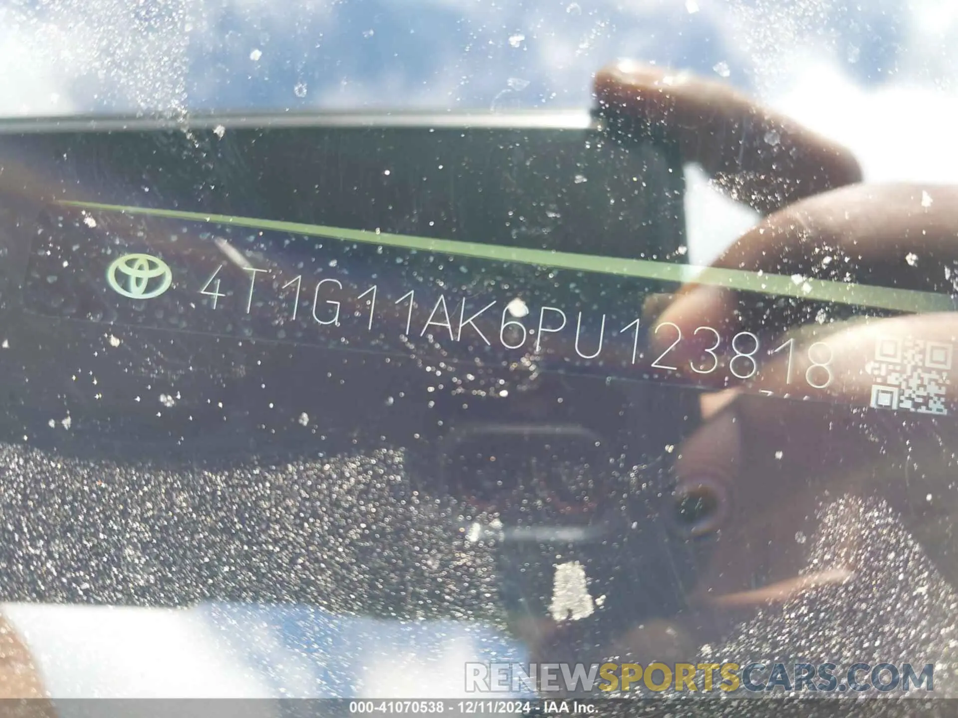 9 Photograph of a damaged car 4T1G11AK6PU123818 TOYOTA CAMRY 2023