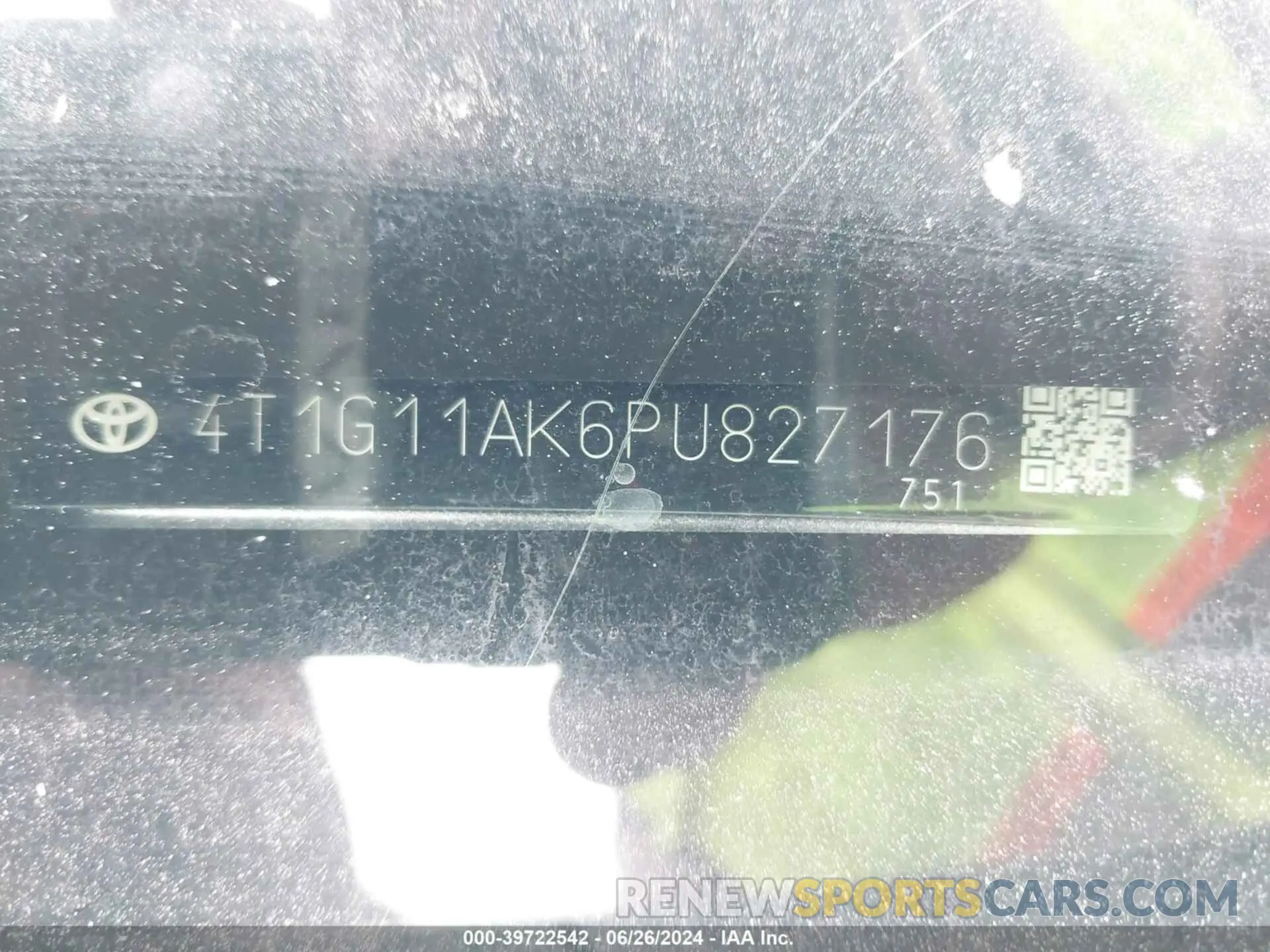 9 Photograph of a damaged car 4T1G11AK6PU827176 TOYOTA CAMRY 2023