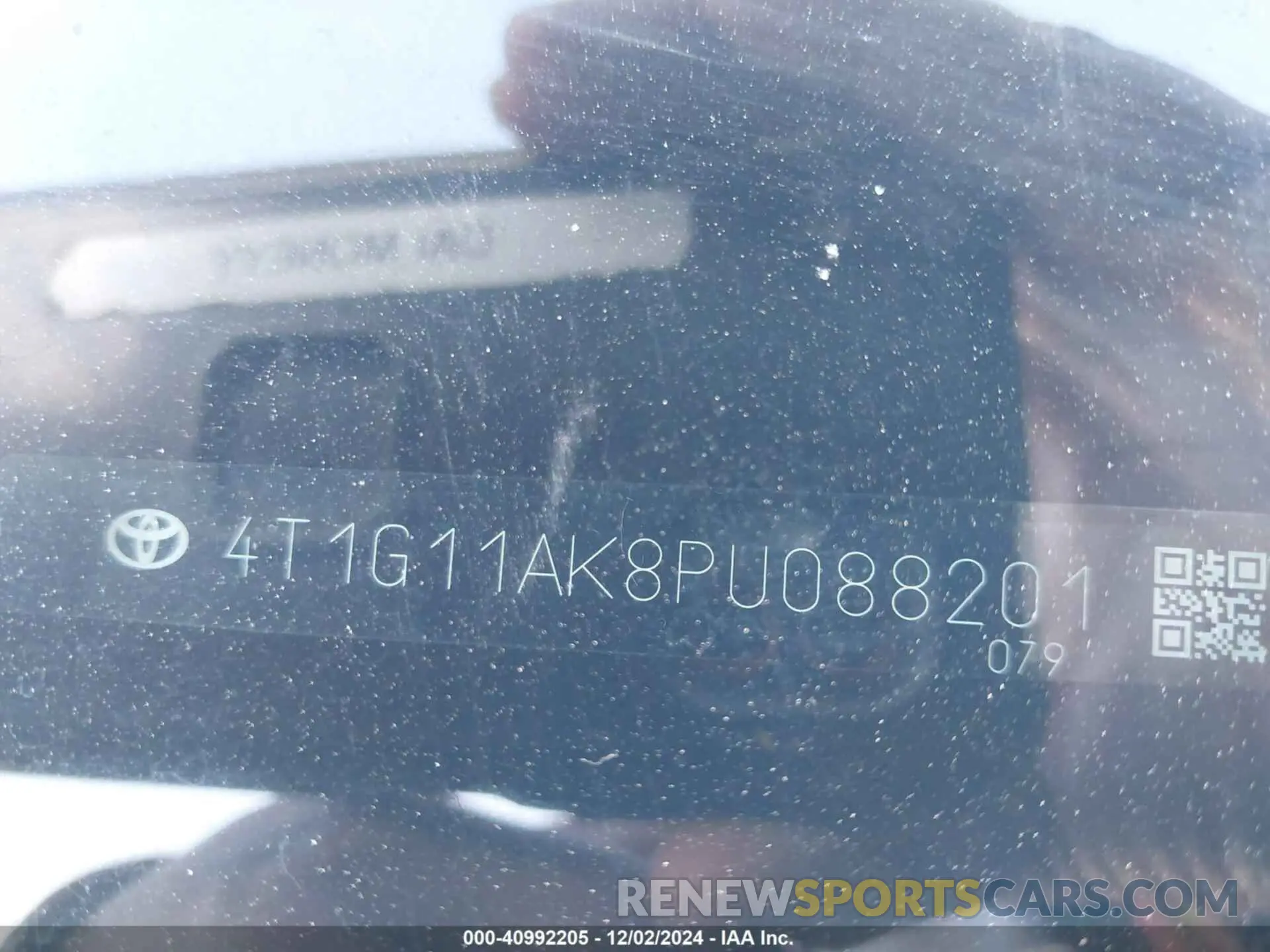 9 Photograph of a damaged car 4T1G11AK8PU088201 TOYOTA CAMRY 2023