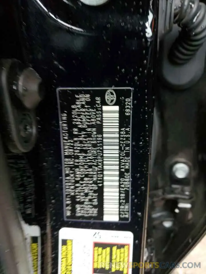 12 Photograph of a damaged car 4T1G11AK8PU721196 TOYOTA CAMRY 2023