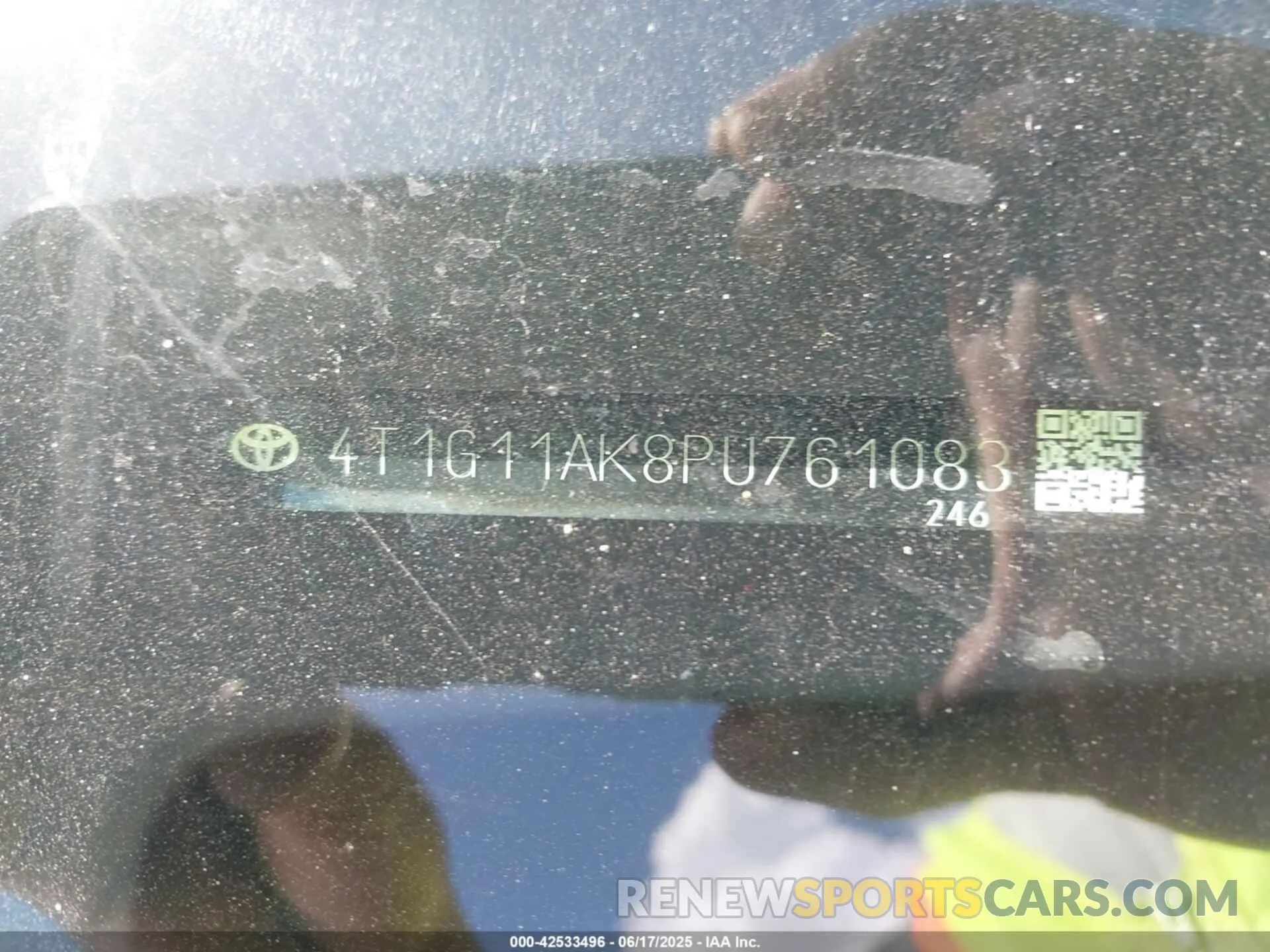 9 Photograph of a damaged car 4T1G11AK8PU761083 TOYOTA CAMRY 2023