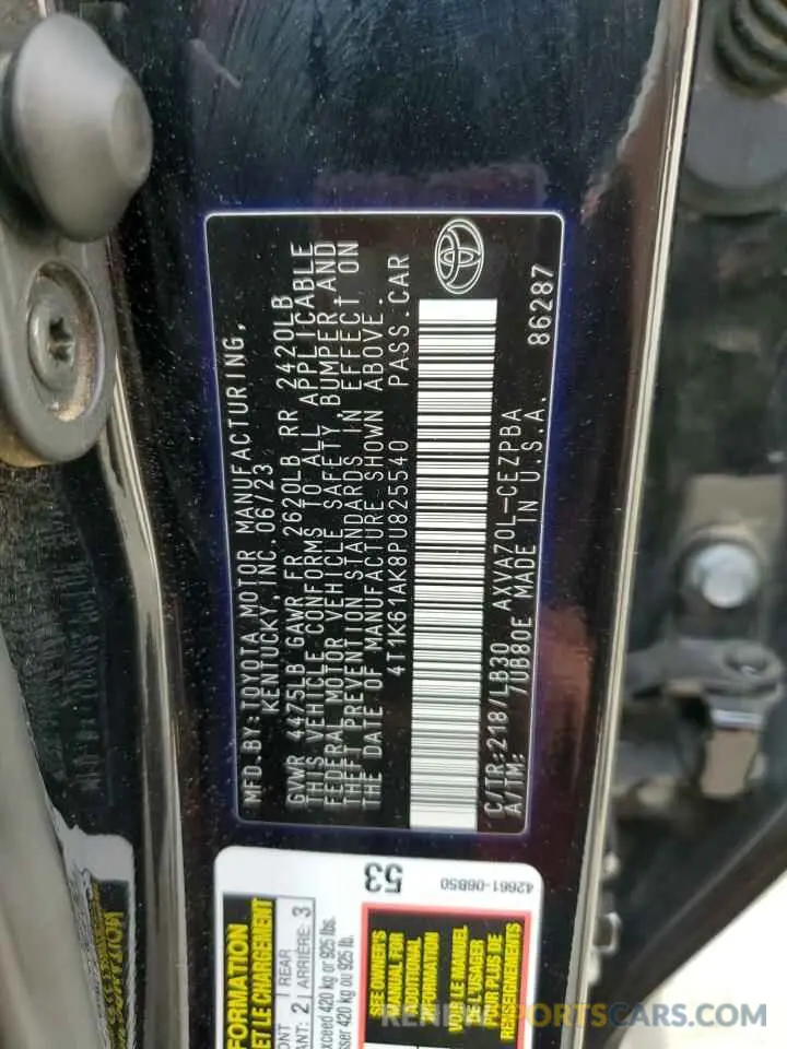 14 Photograph of a damaged car 4T1K61AK8PU825540 TOYOTA CAMRY 2023