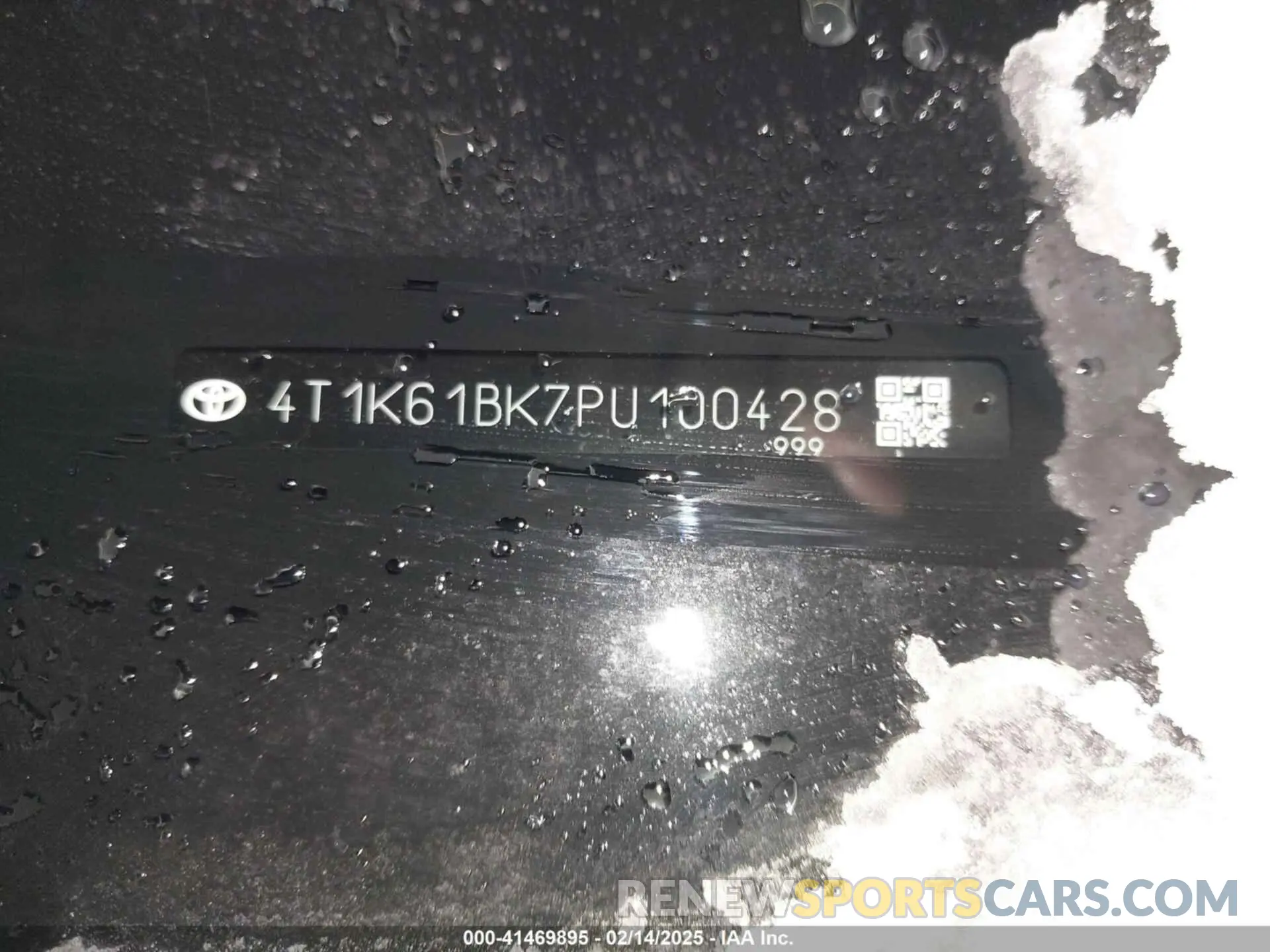 9 Photograph of a damaged car 4T1K61BK7PU100428 TOYOTA CAMRY 2023
