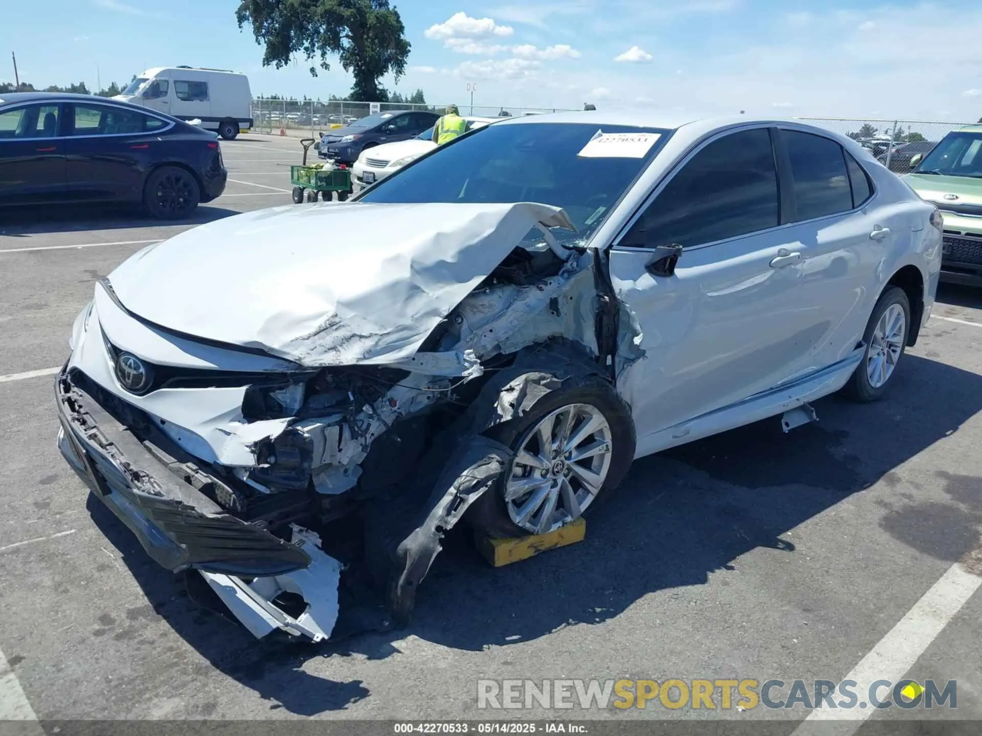 2 Photograph of a damaged car 4T1R11AK9PU134949 TOYOTA CAMRY 2023