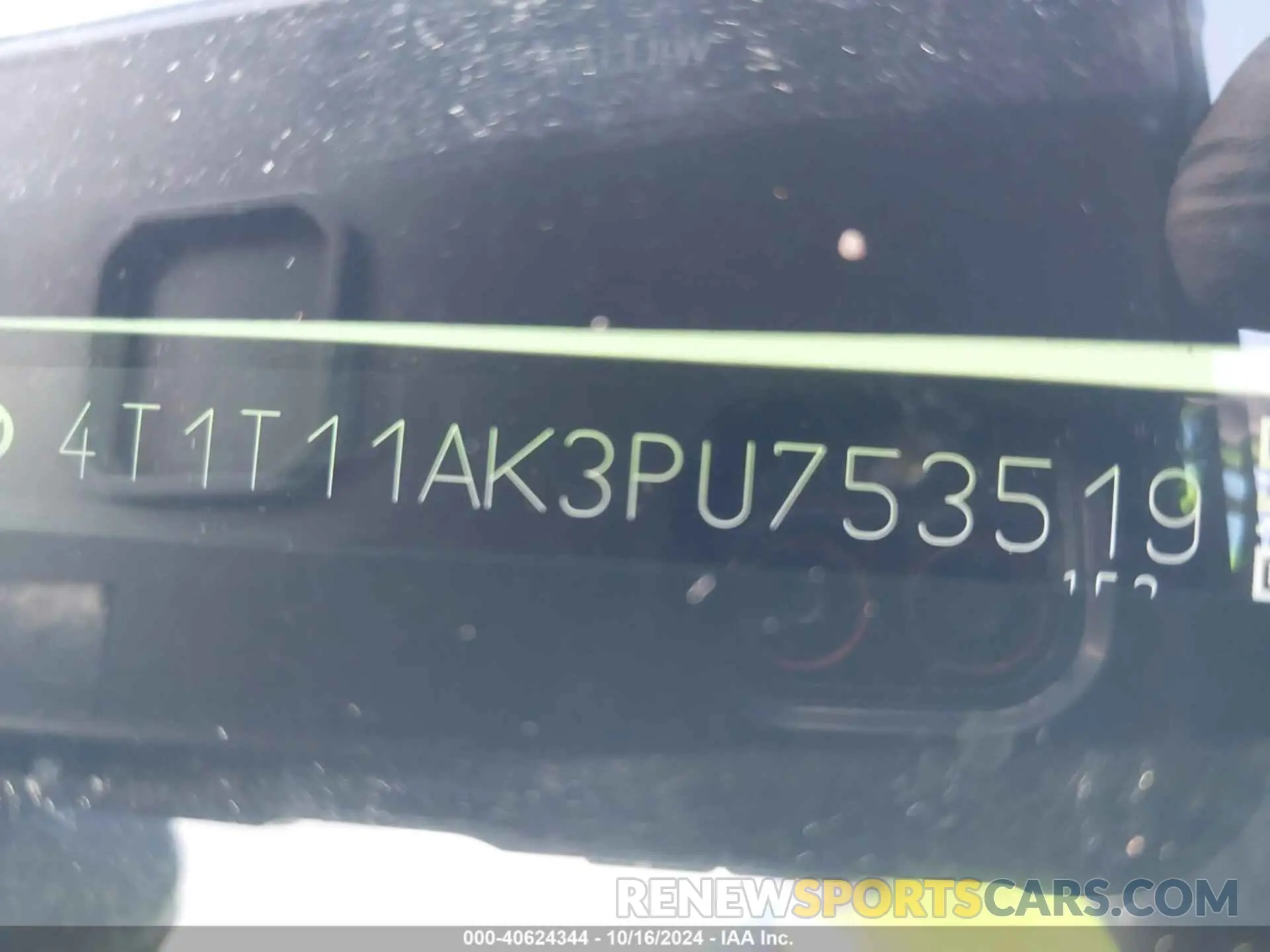 21 Photograph of a damaged car 4T1T11AK3PU753519 TOYOTA CAMRY 2023