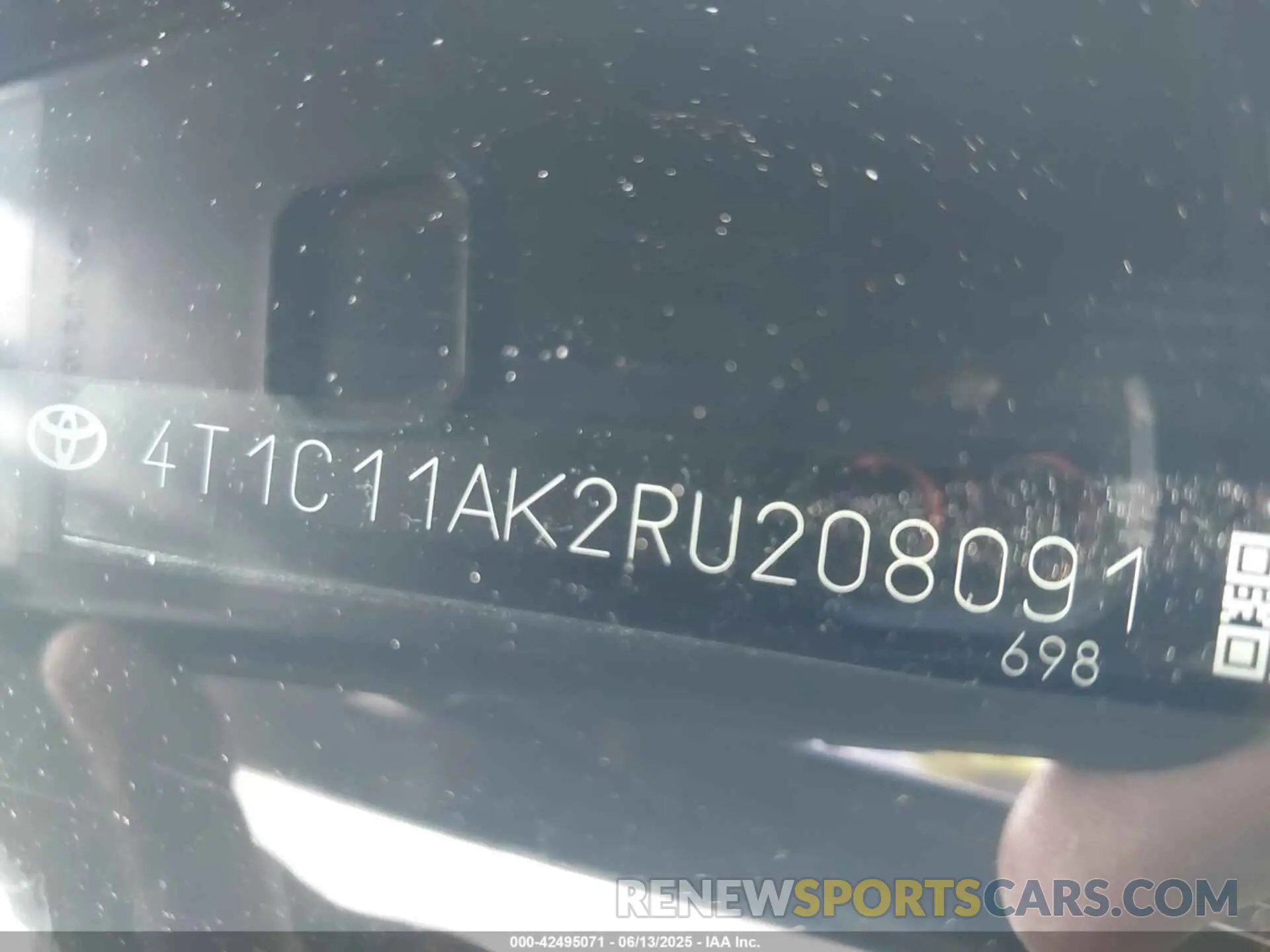 9 Photograph of a damaged car 4T1C11AK2RU208091 TOYOTA CAMRY 2024