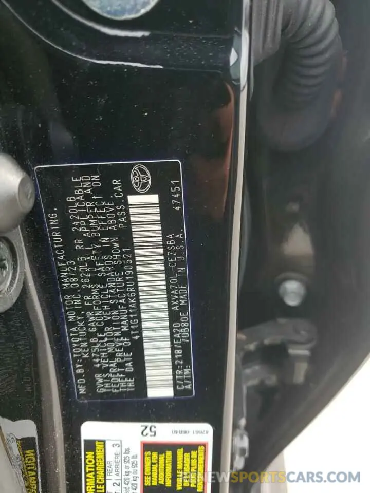 13 Photograph of a damaged car 4T1G11AK6RU190521 TOYOTA CAMRY 2024