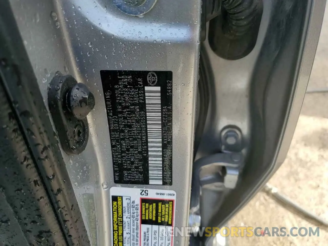 12 Photograph of a damaged car 4T1G11AK6RU850539 TOYOTA CAMRY 2024