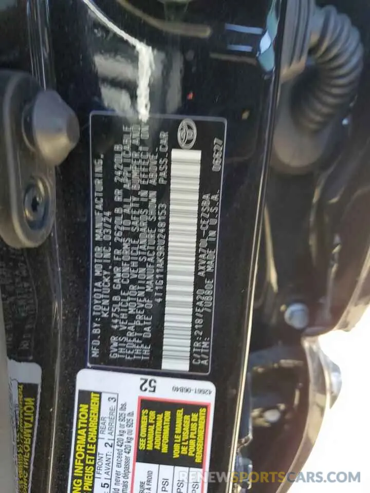 14 Photograph of a damaged car 4T1G11AK9RU248153 TOYOTA CAMRY 2024