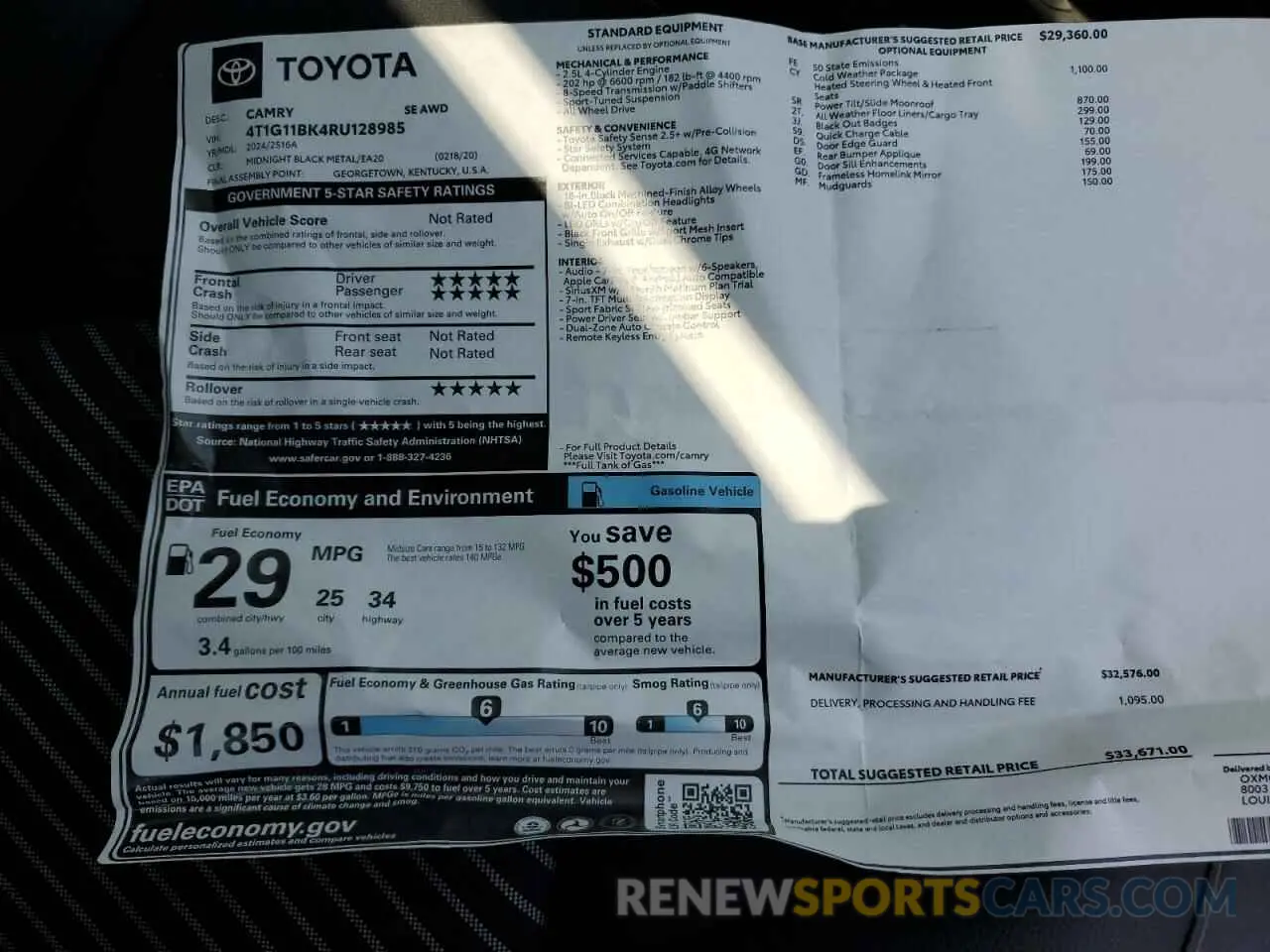 12 Photograph of a damaged car 4T1G11BK4RU128985 TOYOTA CAMRY 2024