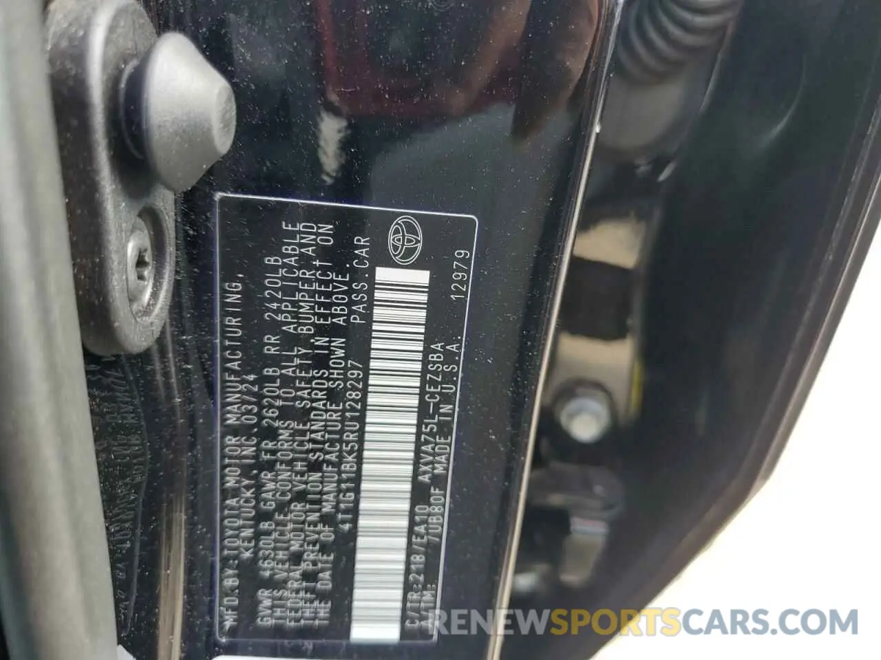 13 Photograph of a damaged car 4T1G11BK5RU128297 TOYOTA CAMRY 2024