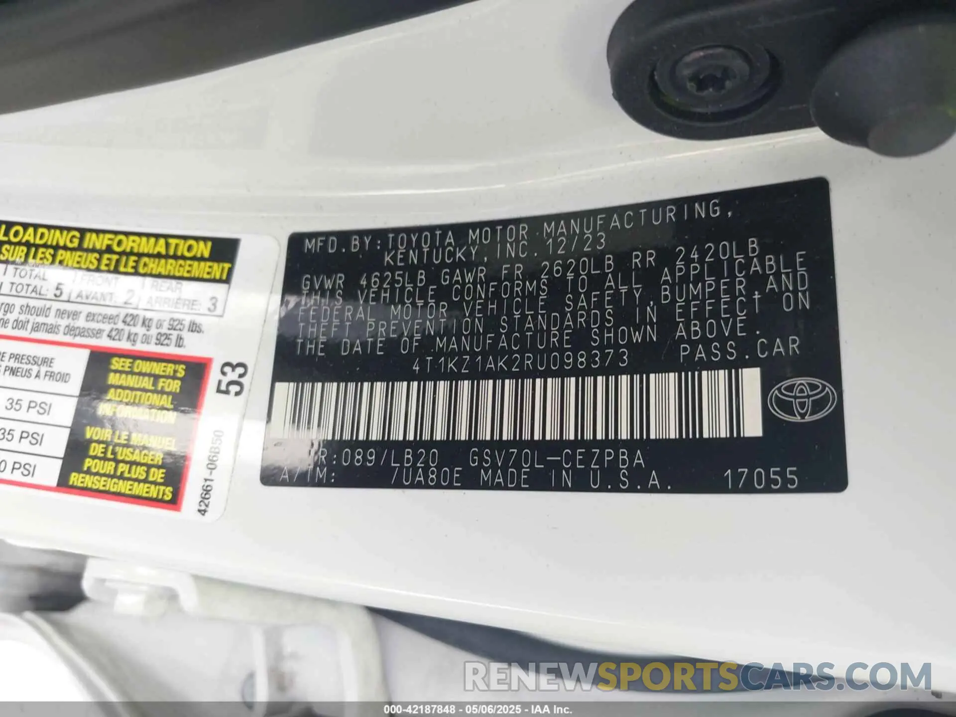 9 Photograph of a damaged car 4T1KZ1AK2RU098373 TOYOTA CAMRY 2024