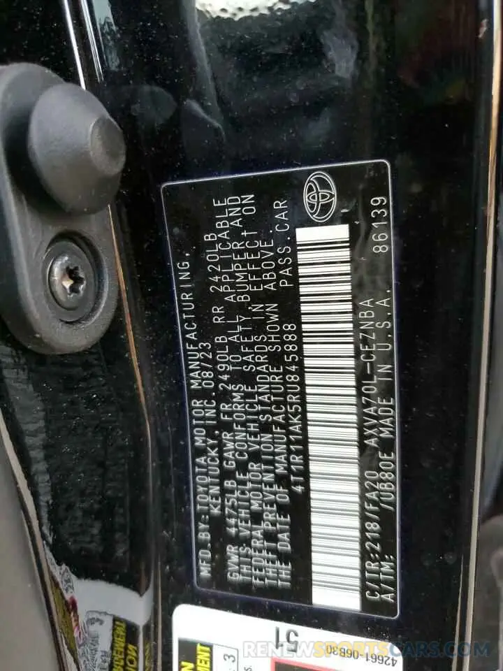 13 Photograph of a damaged car 4T1R11AK5RU845888 TOYOTA CAMRY 2024