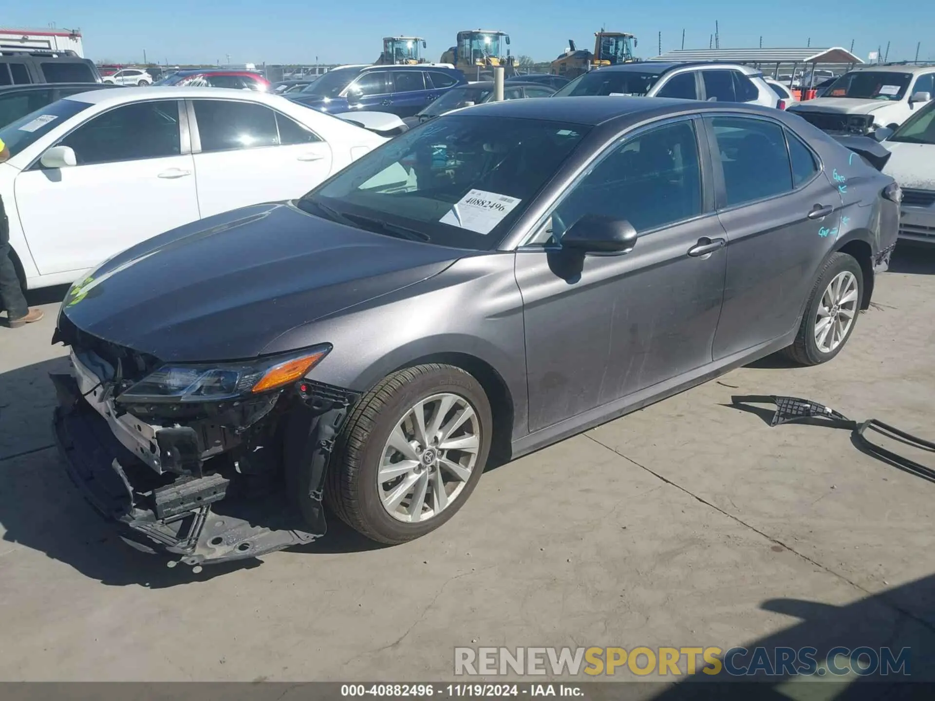 2 Photograph of a damaged car 4T1R11AK8RU855685 TOYOTA CAMRY 2024