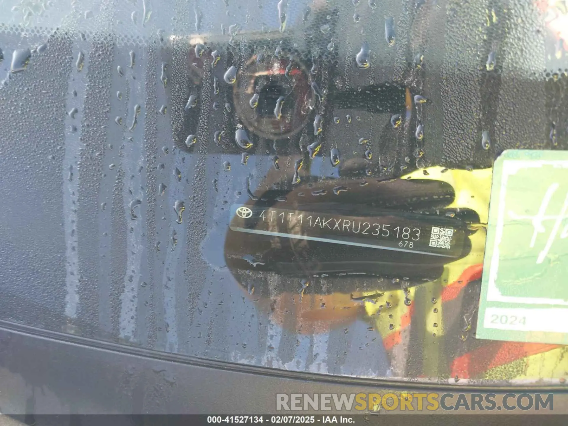9 Photograph of a damaged car 4T1T11AKXRU235183 TOYOTA CAMRY 2024