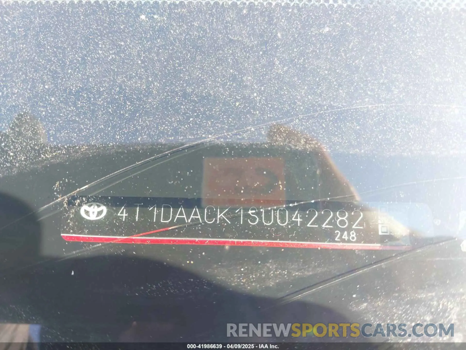 9 Photograph of a damaged car 4T1DAACK1SU042282 TOYOTA CAMRY 2025