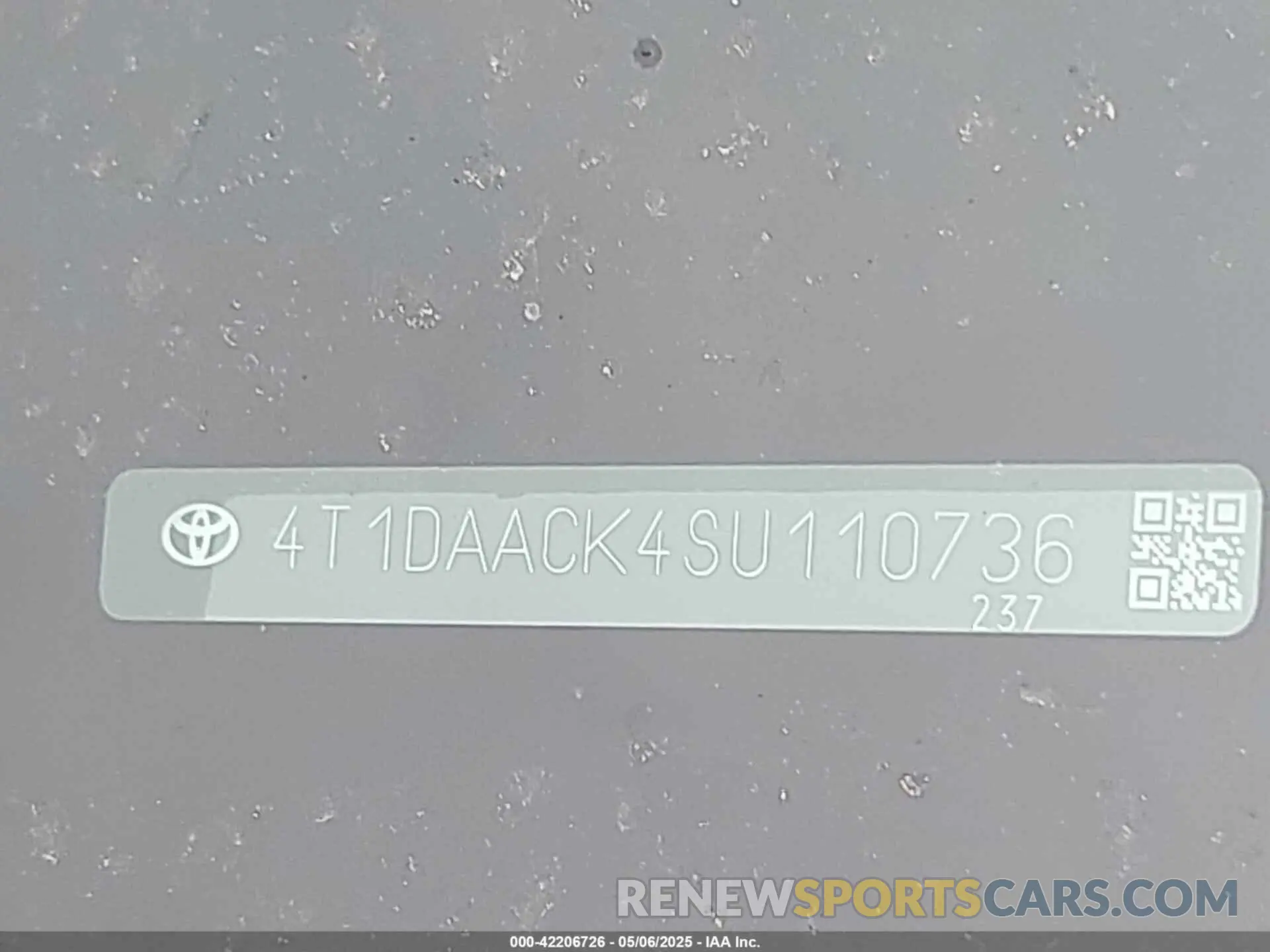 9 Photograph of a damaged car 4T1DAACK4SU110736 TOYOTA CAMRY 2025