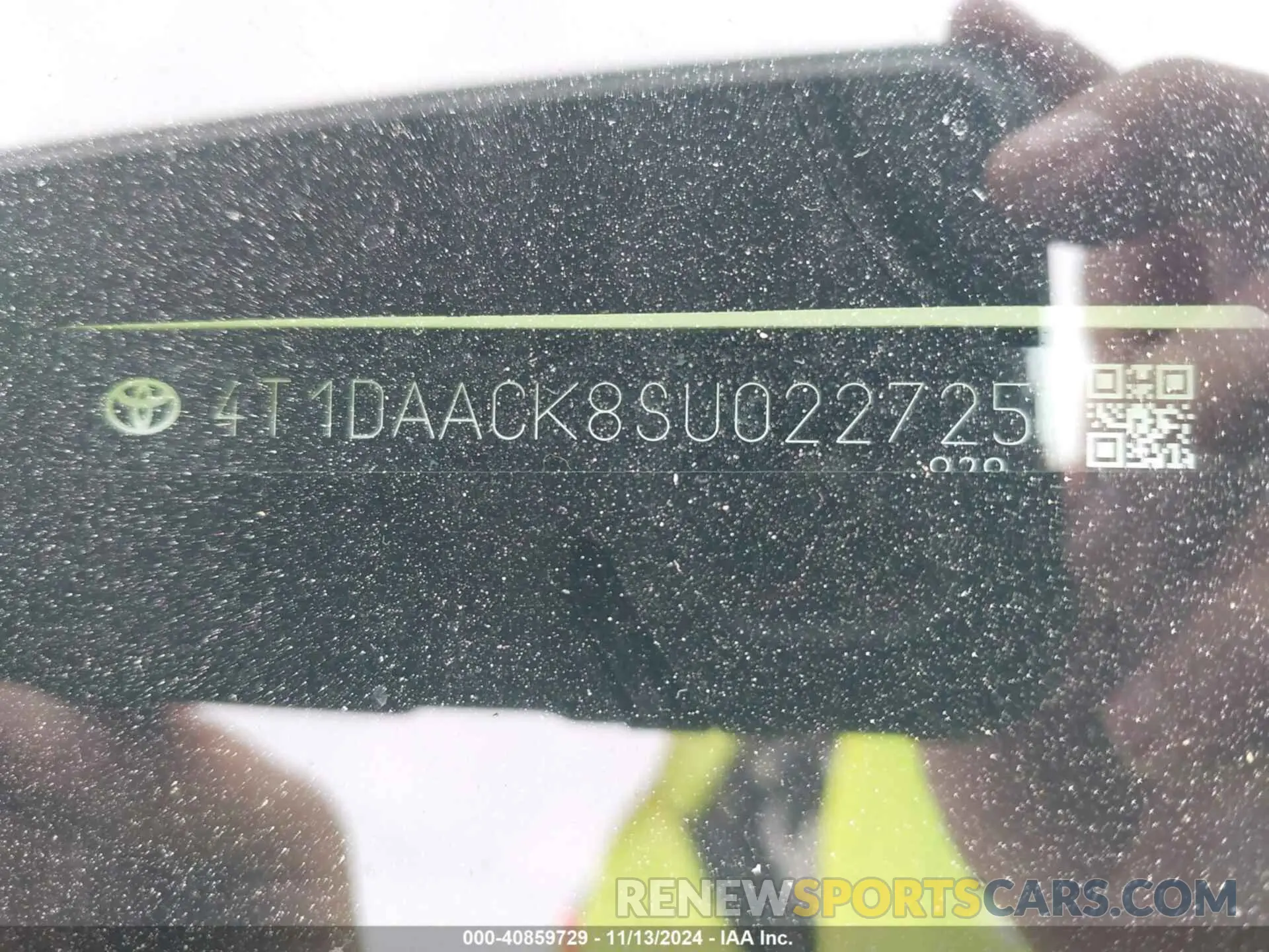 17 Photograph of a damaged car 4T1DAACK8SU022725 TOYOTA CAMRY 2025