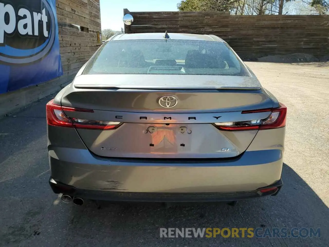 6 Photograph of a damaged car 4T1DAACK8SU520858 TOYOTA CAMRY 2025
