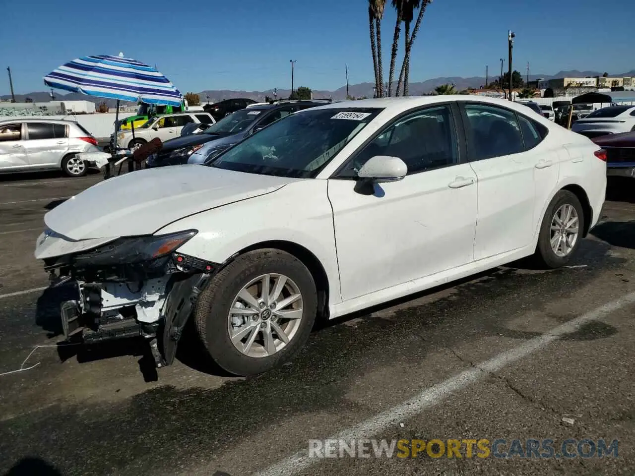 1 Photograph of a damaged car 4T1DBADK8SU506485 TOYOTA CAMRY 2025