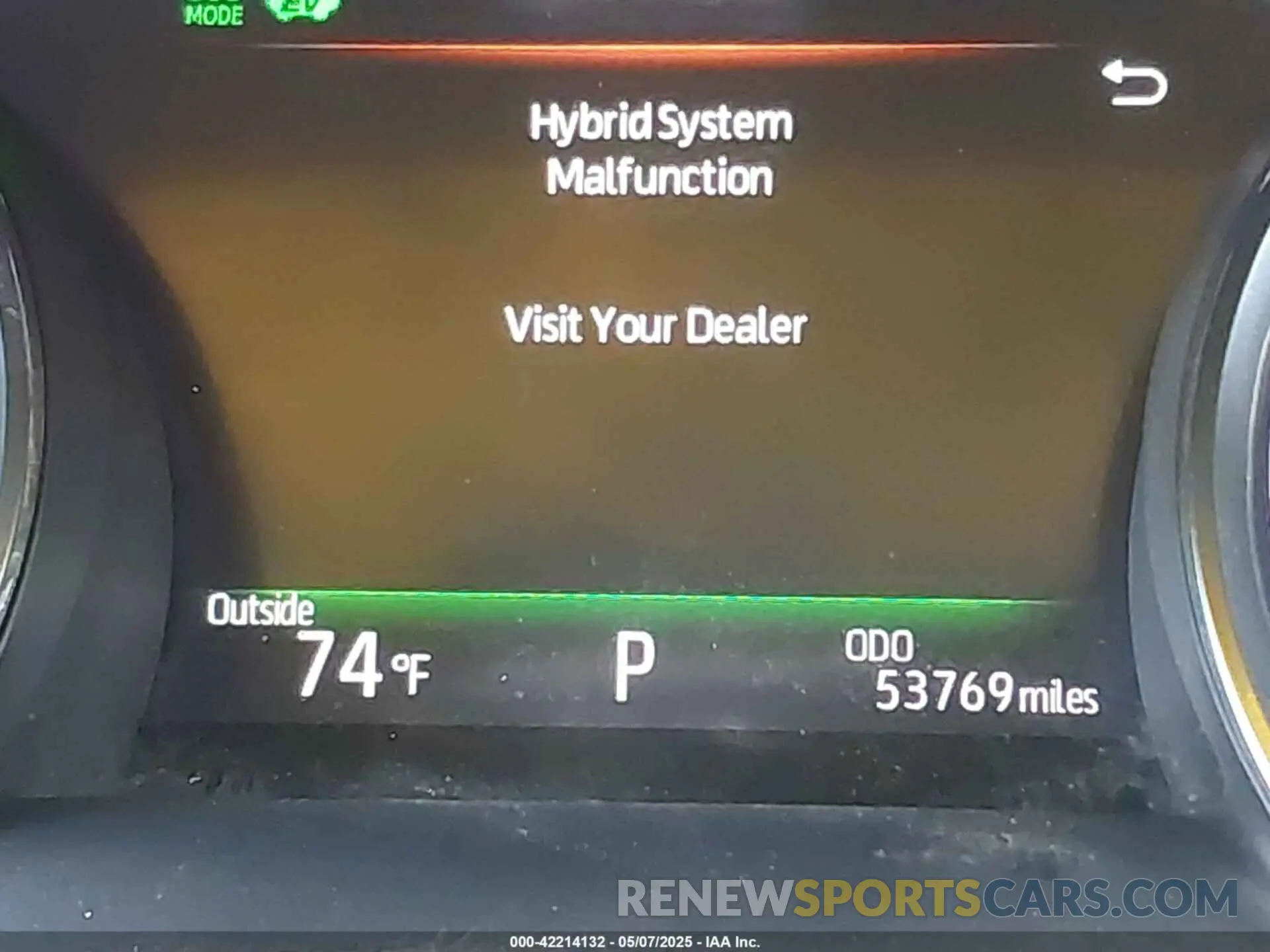 16 Photograph of a damaged car 4T1B21HK6KU512223 TOYOTA CAMRY HYBRID 2019