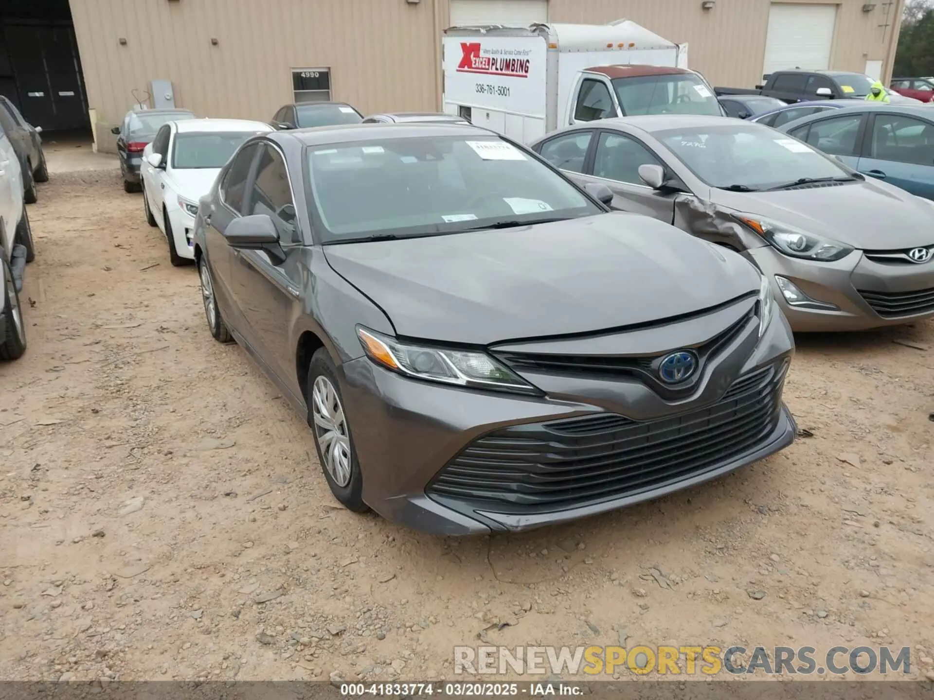 1 Photograph of a damaged car 4T1B31HK4KU007116 TOYOTA CAMRY HYBRID 2019