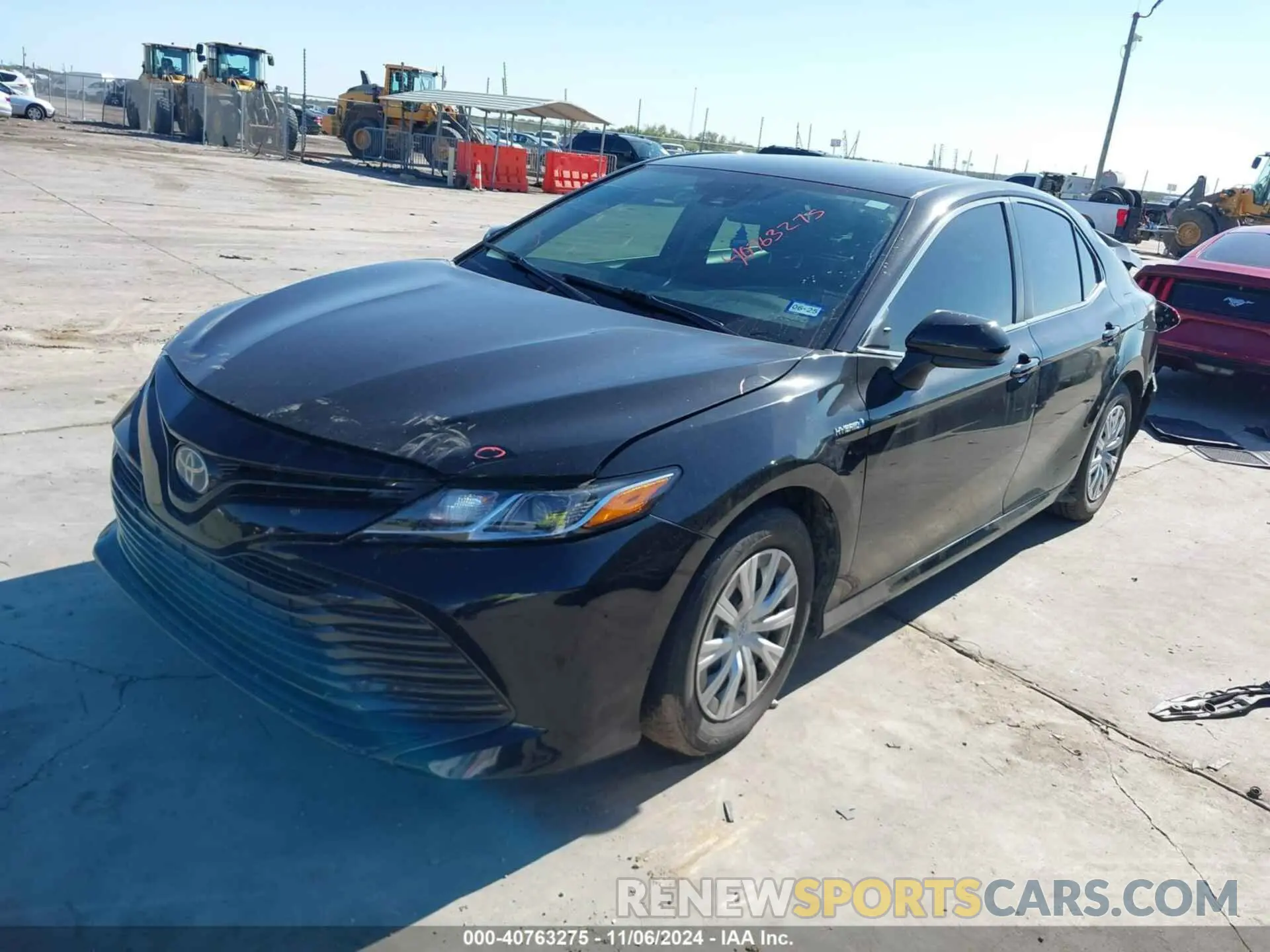 2 Photograph of a damaged car 4T1B31HK7KU007319 TOYOTA CAMRY HYBRID 2019