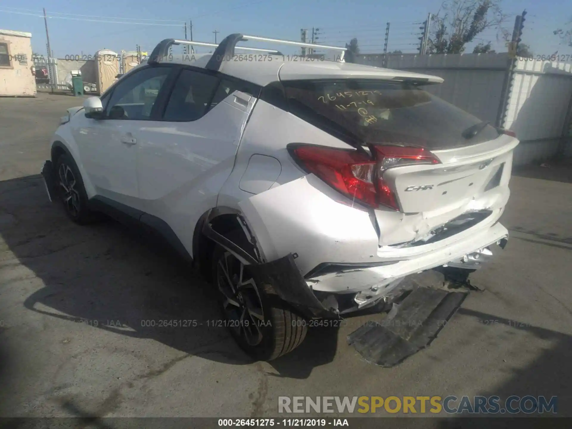 3 Photograph of a damaged car KTNKHMBX1K1061630 TOYOTA CHR 2019