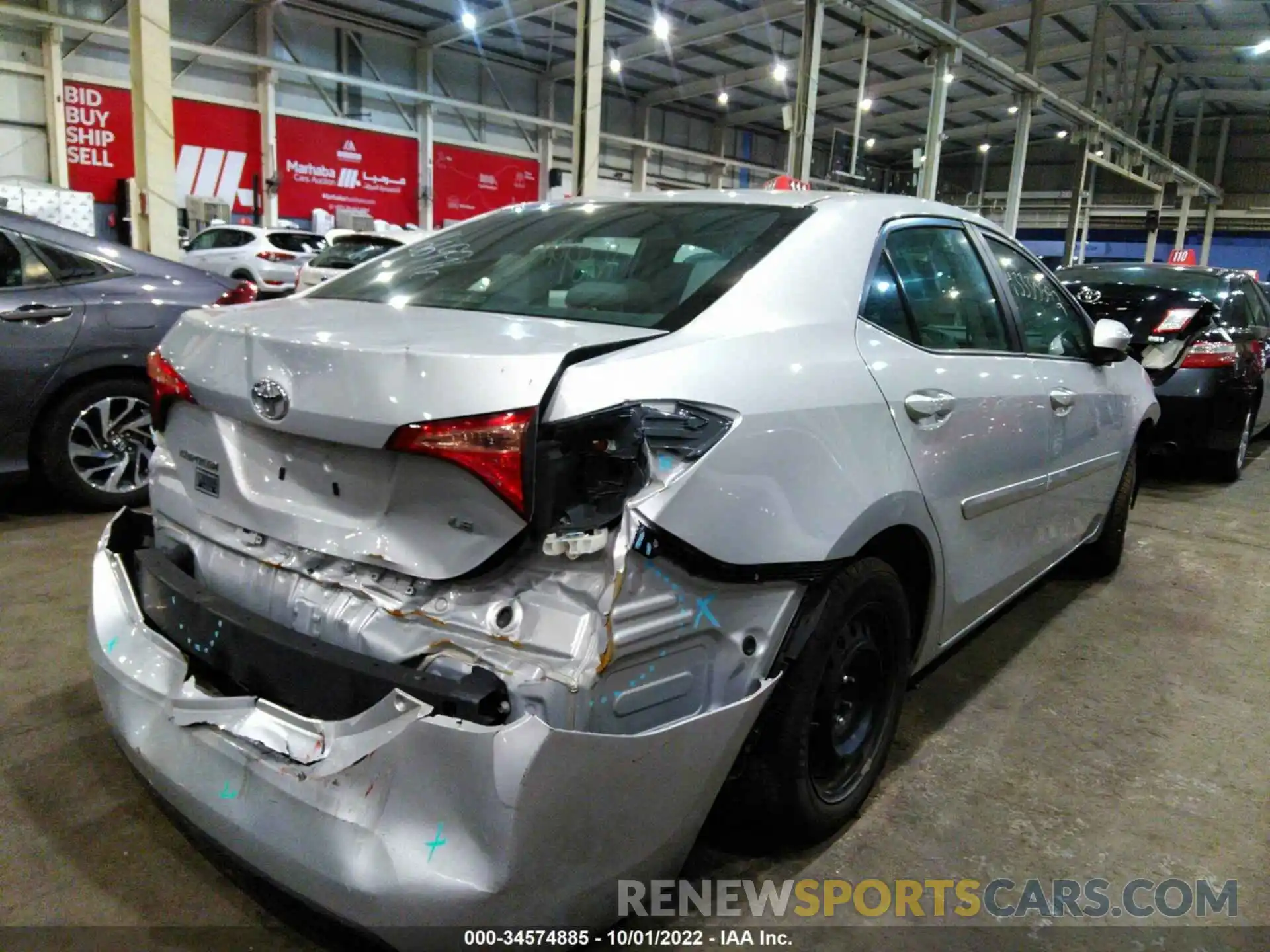 4 Photograph of a damaged car 000BURHE0KC166996 TOYOTA COROLLA 2019