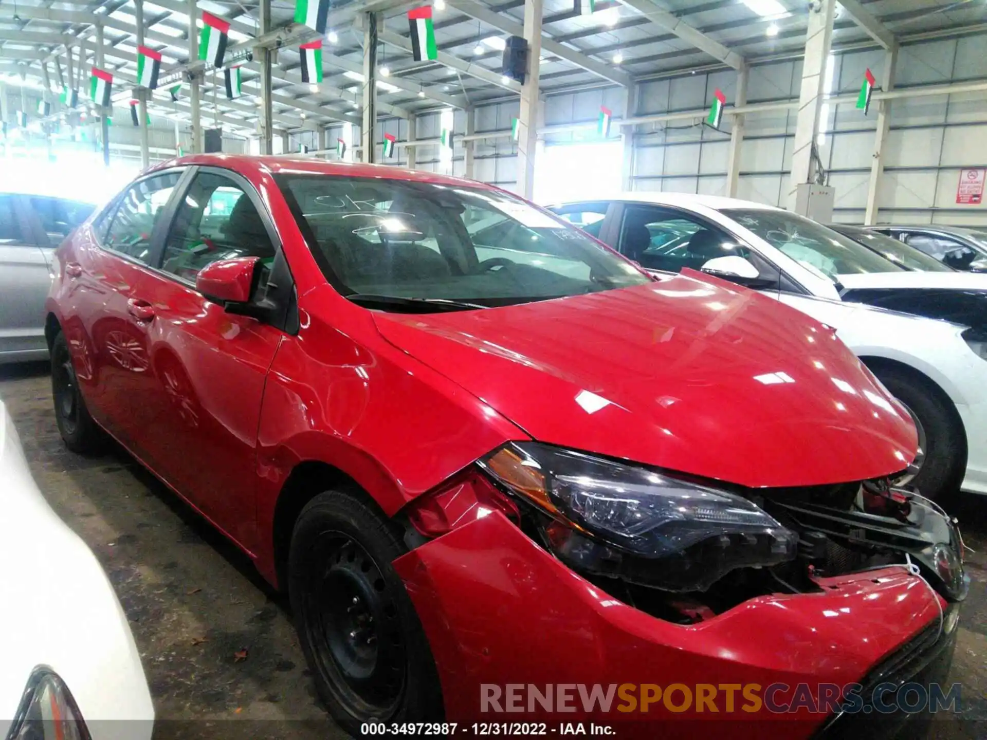 1 Photograph of a damaged car 001BURHE6KC173175 TOYOTA COROLLA 2019