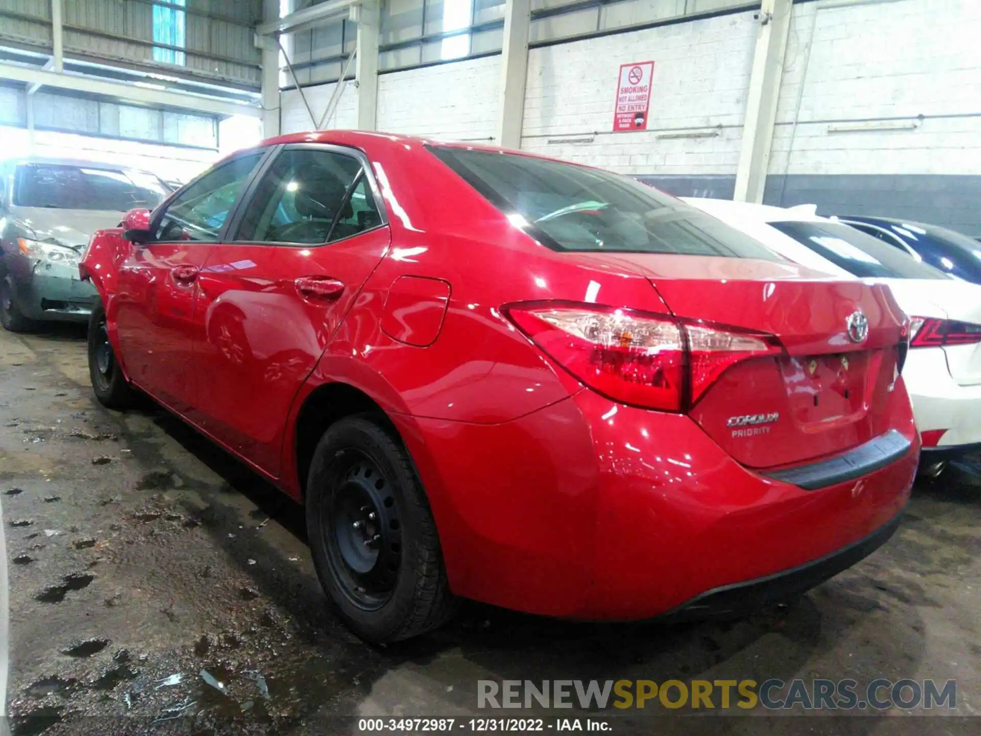 3 Photograph of a damaged car 001BURHE6KC173175 TOYOTA COROLLA 2019