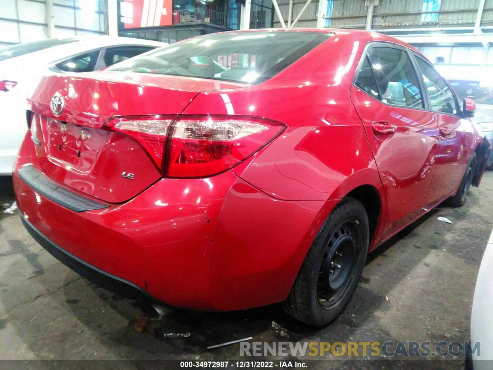 4 Photograph of a damaged car 001BURHE6KC173175 TOYOTA COROLLA 2019