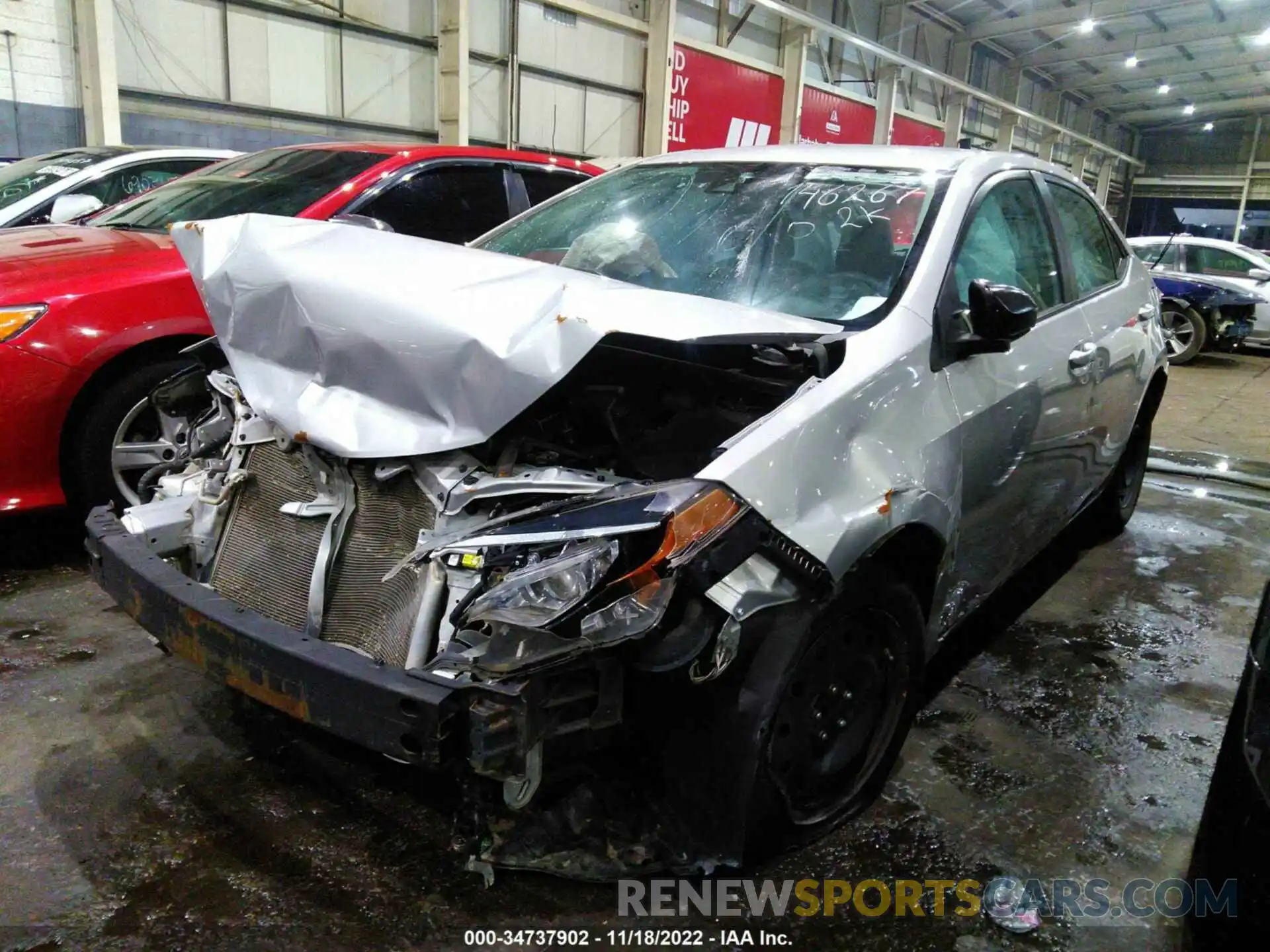 2 Photograph of a damaged car 001BURHE8KC146267 TOYOTA COROLLA 2019