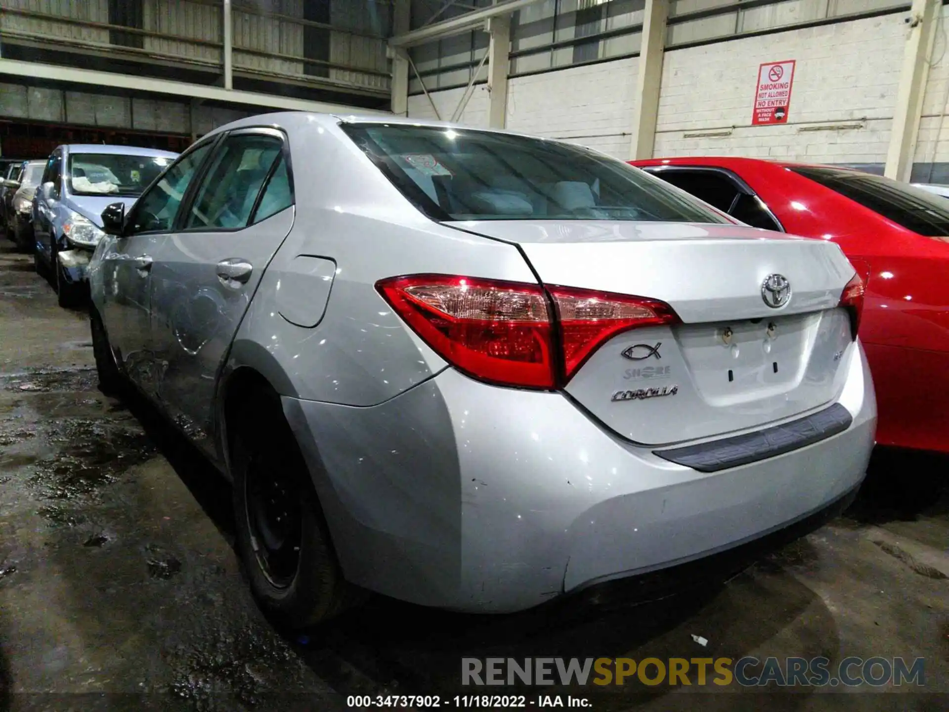 3 Photograph of a damaged car 001BURHE8KC146267 TOYOTA COROLLA 2019