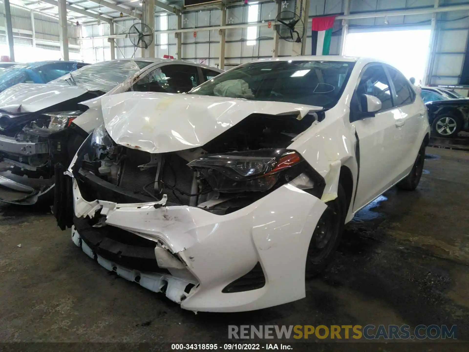 2 Photograph of a damaged car 00FBURHE1KP920150 TOYOTA COROLLA 2019