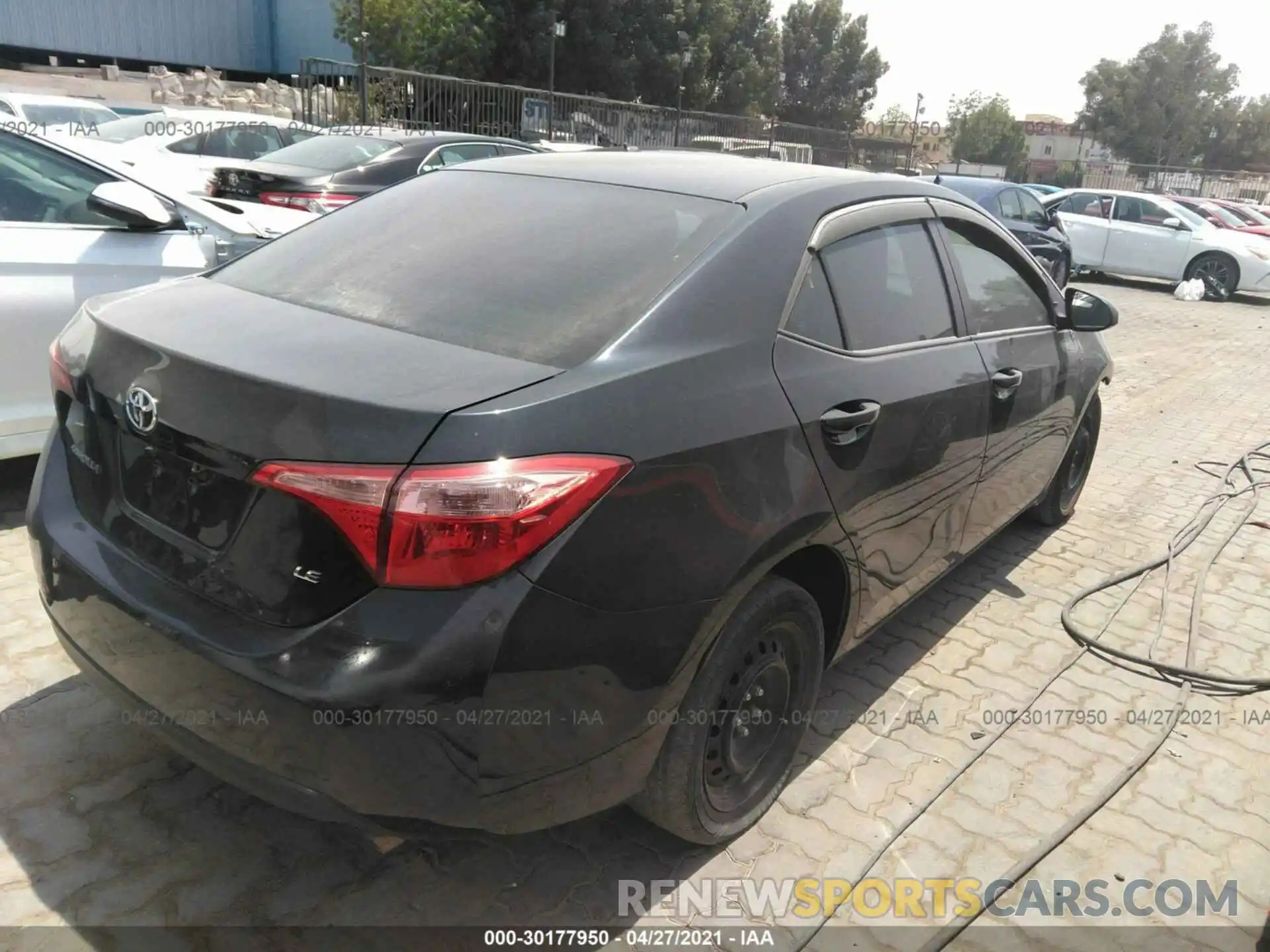 4 Photograph of a damaged car 2T1B4RHE2KC190636 TOYOTA COROLLA 2019