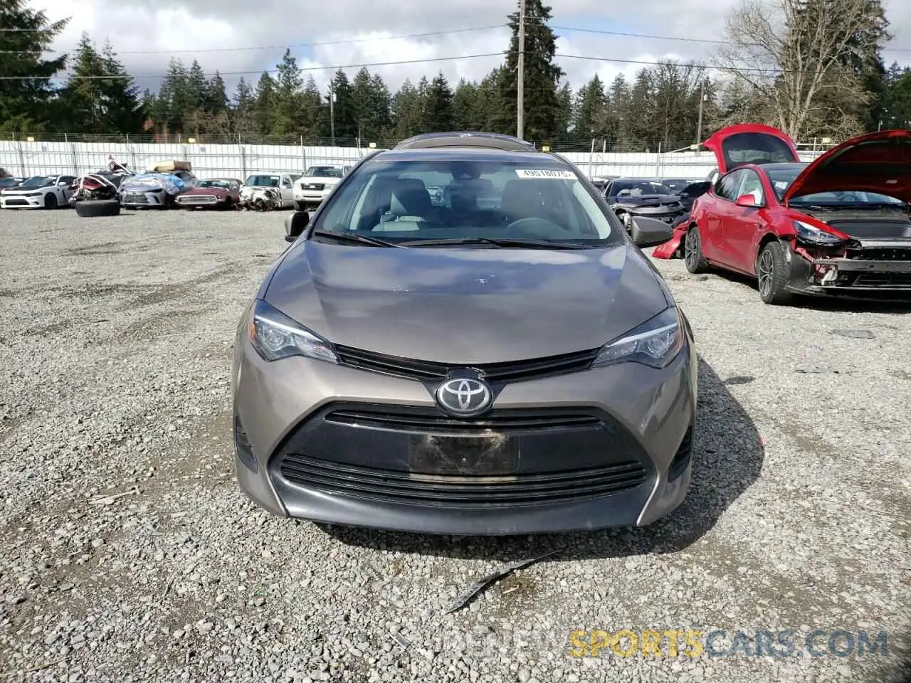 5 Photograph of a damaged car 2T1BPRHE2KC214067 TOYOTA COROLLA 2019