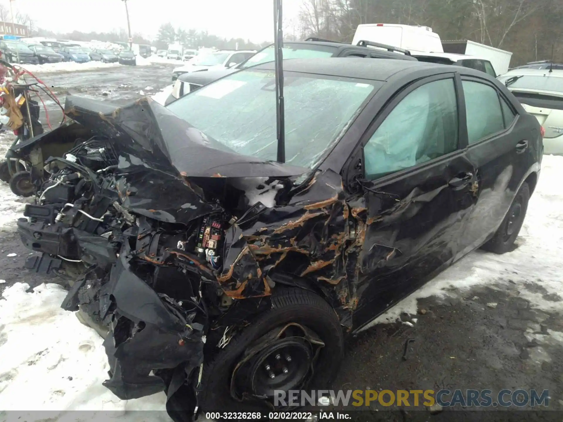 2 Photograph of a damaged car 2T1BURHE0KC126336 TOYOTA COROLLA 2019