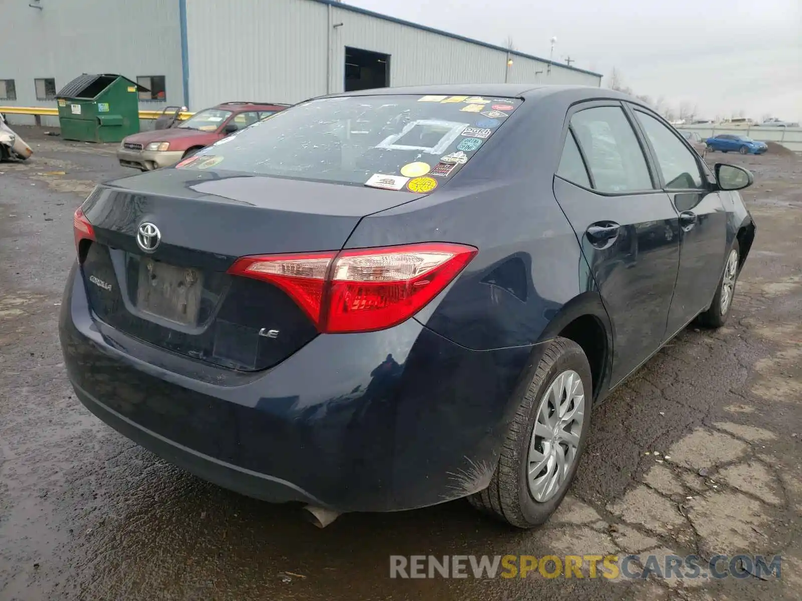 4 Photograph of a damaged car 2T1BURHE0KC130466 TOYOTA COROLLA 2019